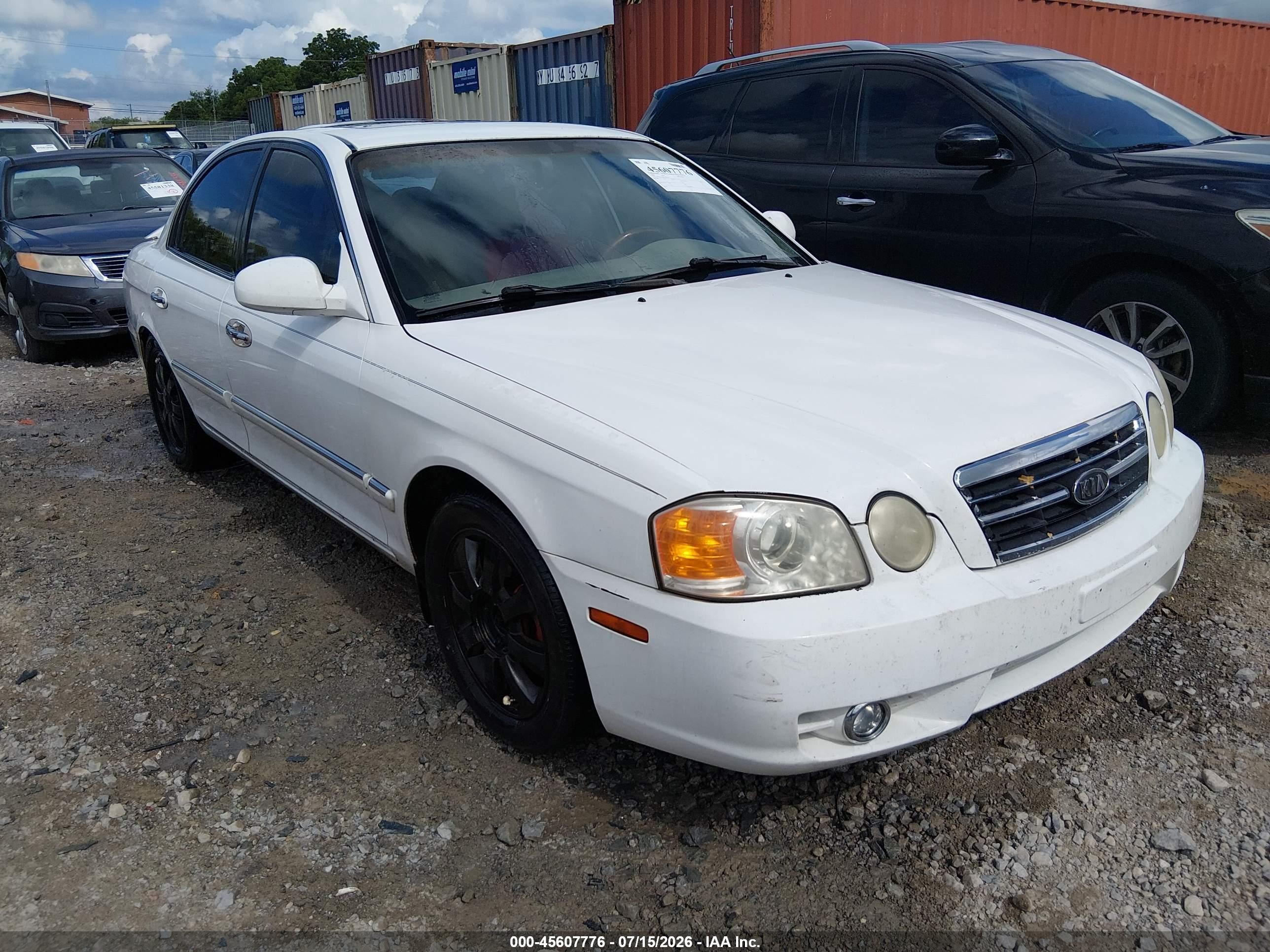 2004 Kia Optima Ex V6/lx V6 White vin: KNAGD128645304760