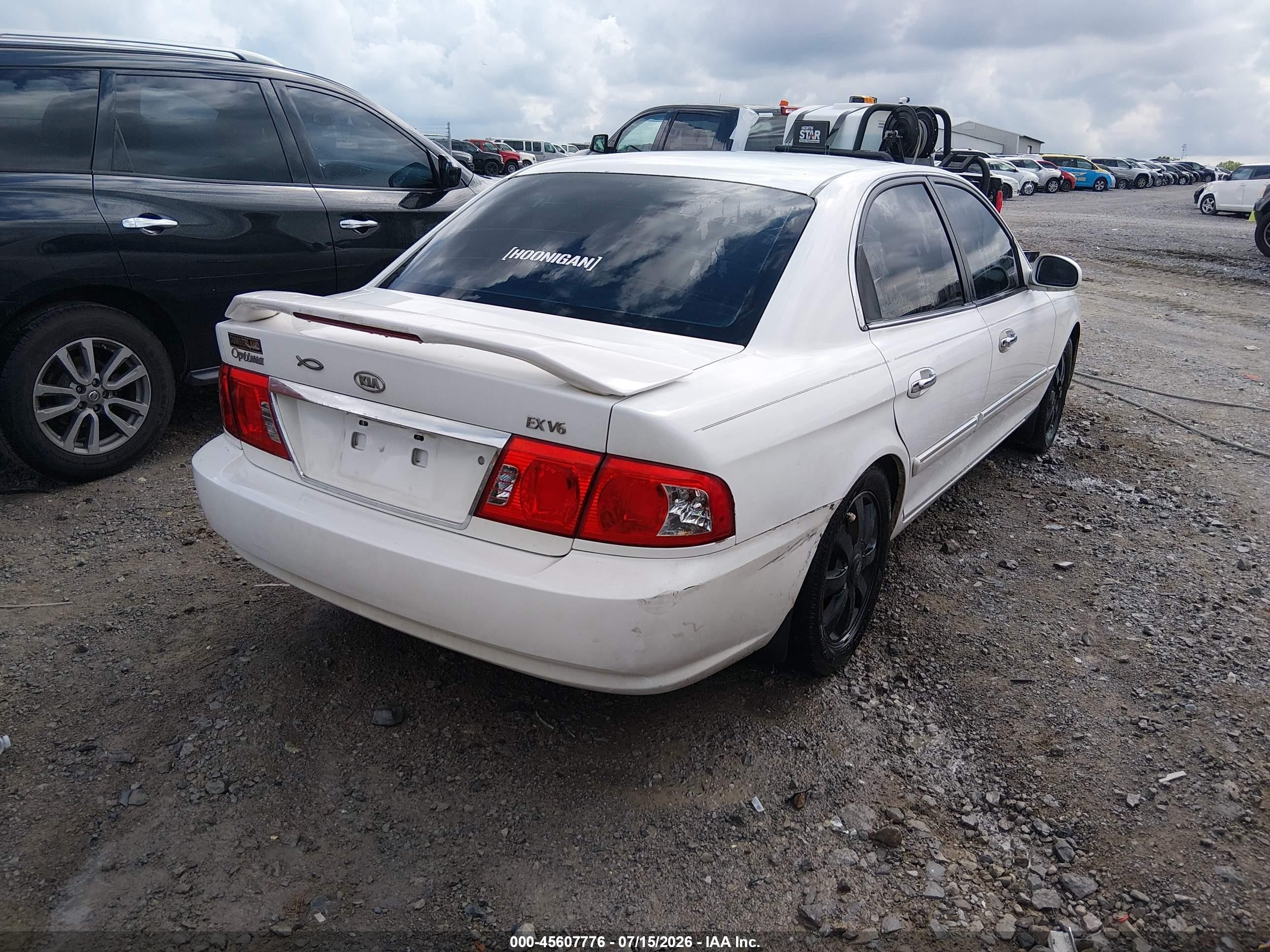 2004 Kia Optima Ex V6/lx V6 White vin: KNAGD128645304760