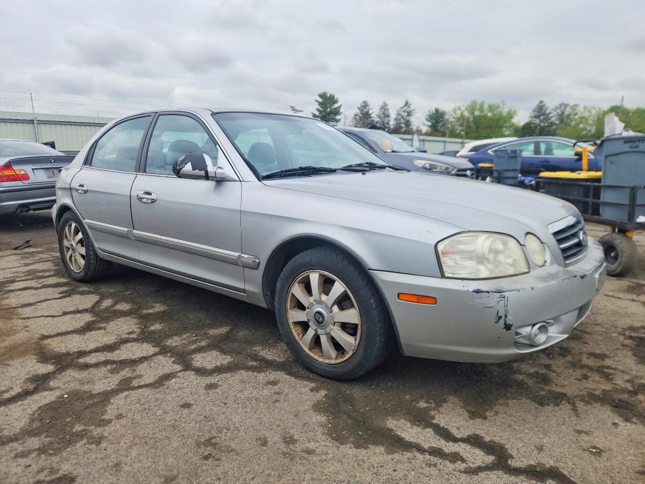 2005 Kia Optima Lx V6 Серебряный vin: KNAGD128655424365
