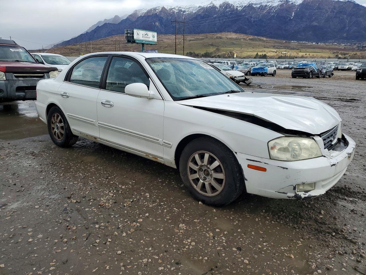 2002 Kia Optima Lx V6 White vin: KNAGD128725117329