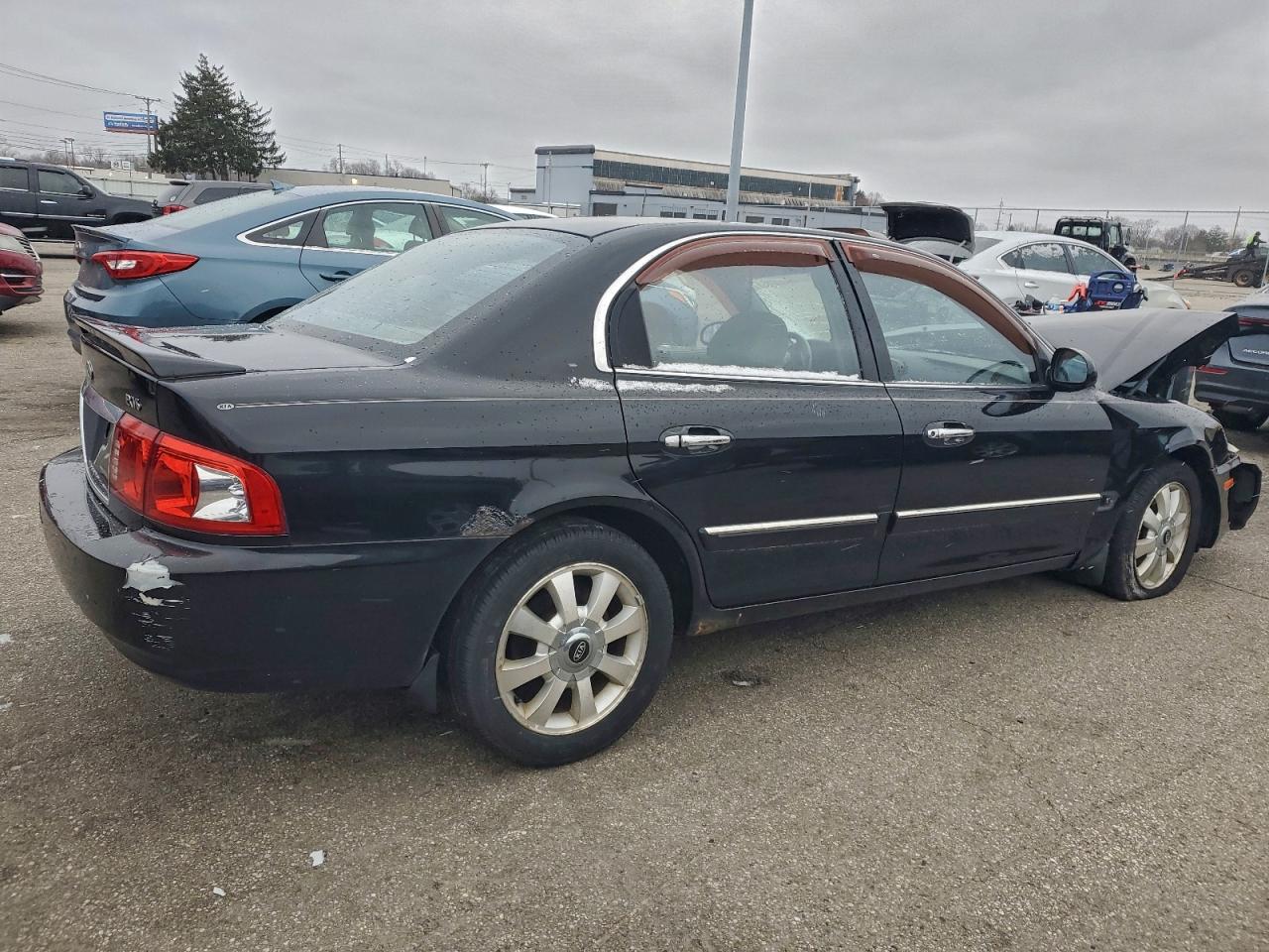 2004 Kia Optima Lx Black vin: KNAGD128745324371