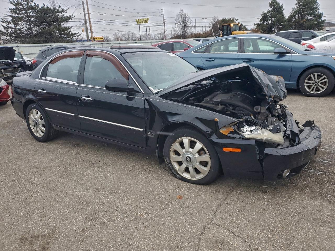 2004 Kia Optima Lx Black vin: KNAGD128745324371