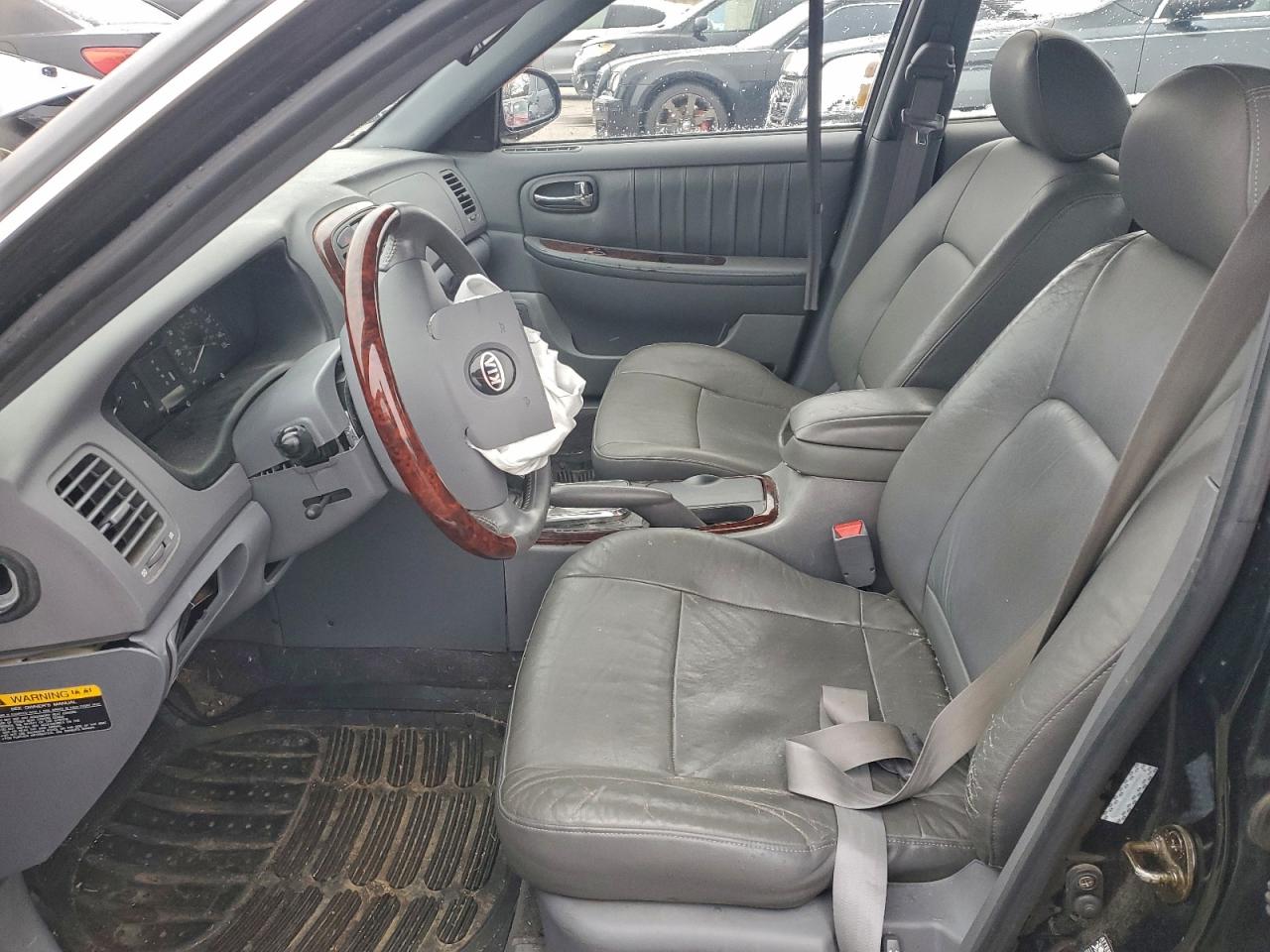 2004 Kia Optima Lx Black vin: KNAGD128745324371