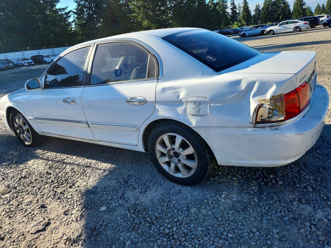 2004 Kia Optima Lx V6 White vin: KNAGD128745368077