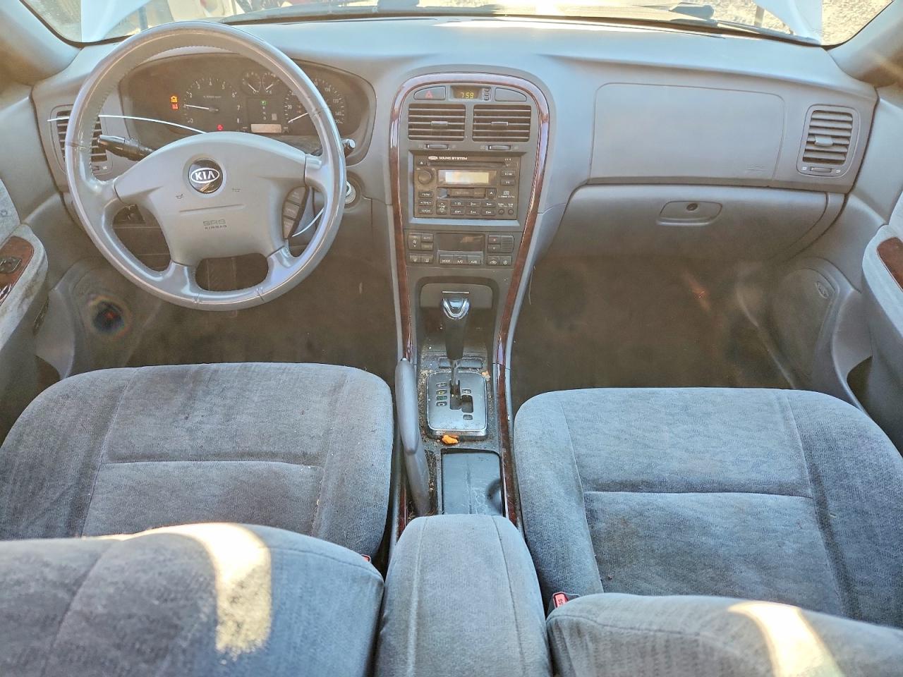 2004 Kia Optima Lx V6 White vin: KNAGD128745368077