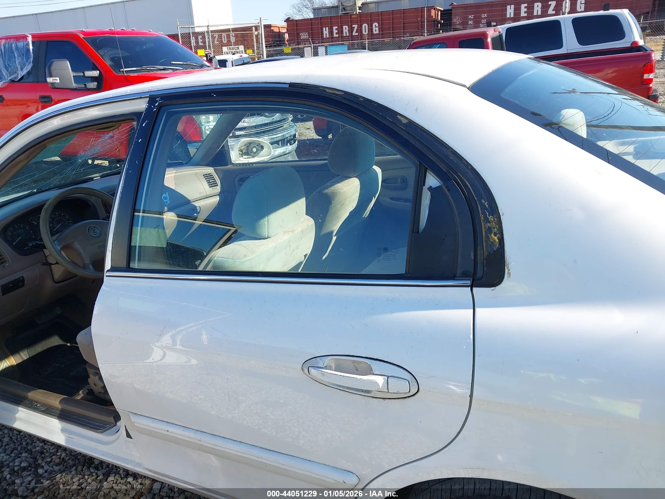 2006 Kia Optima Ex V6/lx V6 White vin: KNAGD128765451091