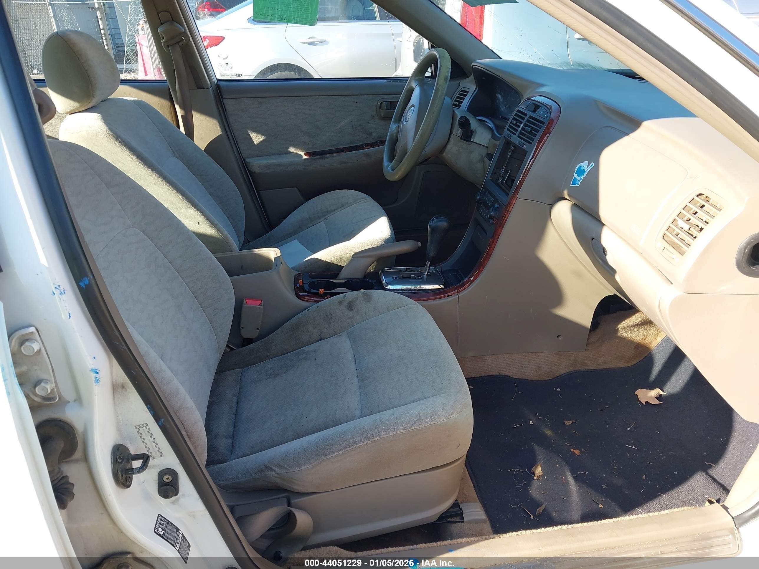 2006 Kia Optima Ex V6/lx V6 White vin: KNAGD128765451091