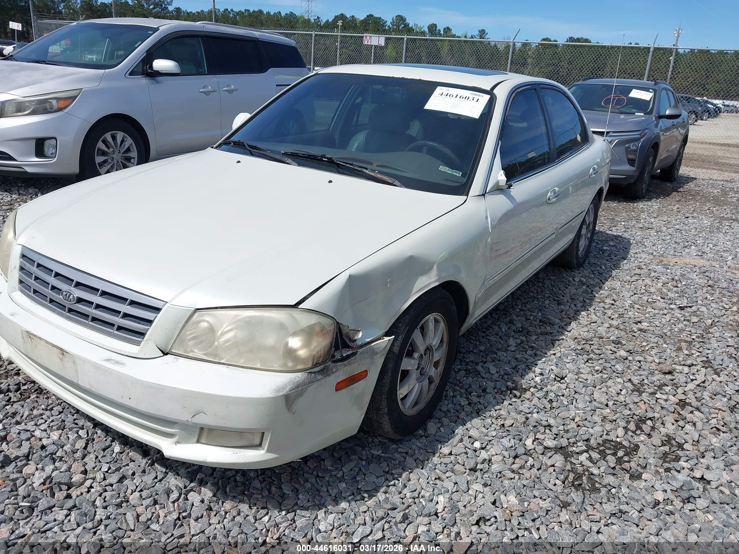 2002 Kia Optima Lx V6/se V6 White vin: KNAGD128825103312