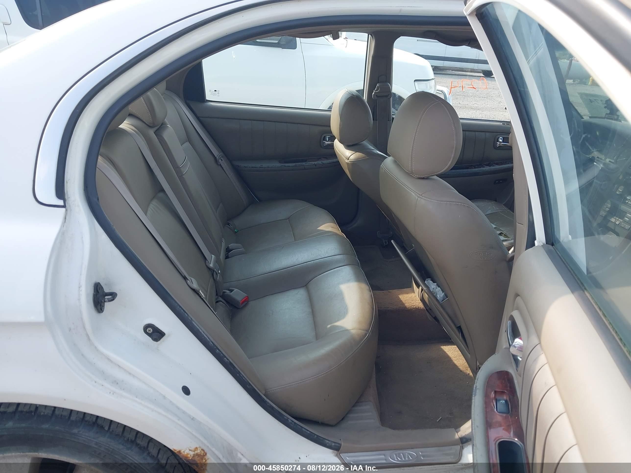 2004 Kia Optima Ex V6/lx V6 White vin: KNAGD128845263953