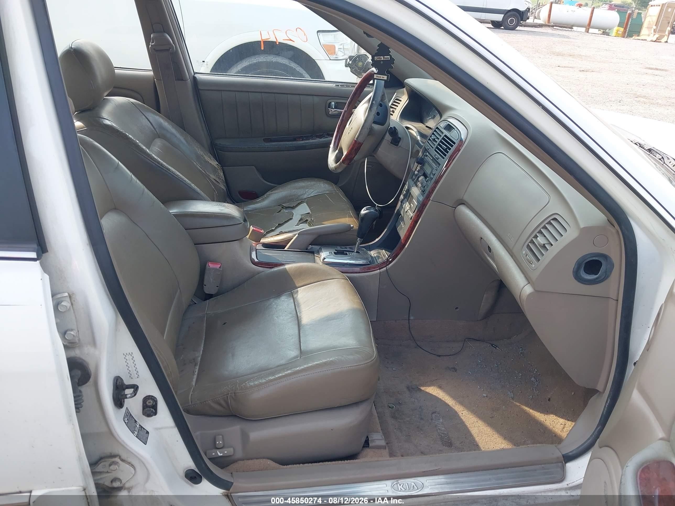 2004 Kia Optima Ex V6/lx V6 White vin: KNAGD128845263953