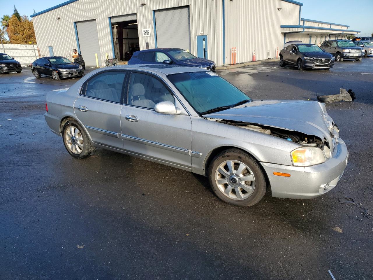 2004 Kia Optima Lx Серый vin: KNAGD128845296158
