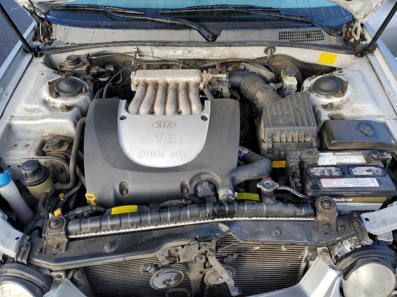 2004 Kia Optima Lx Серый vin: KNAGD128845296158