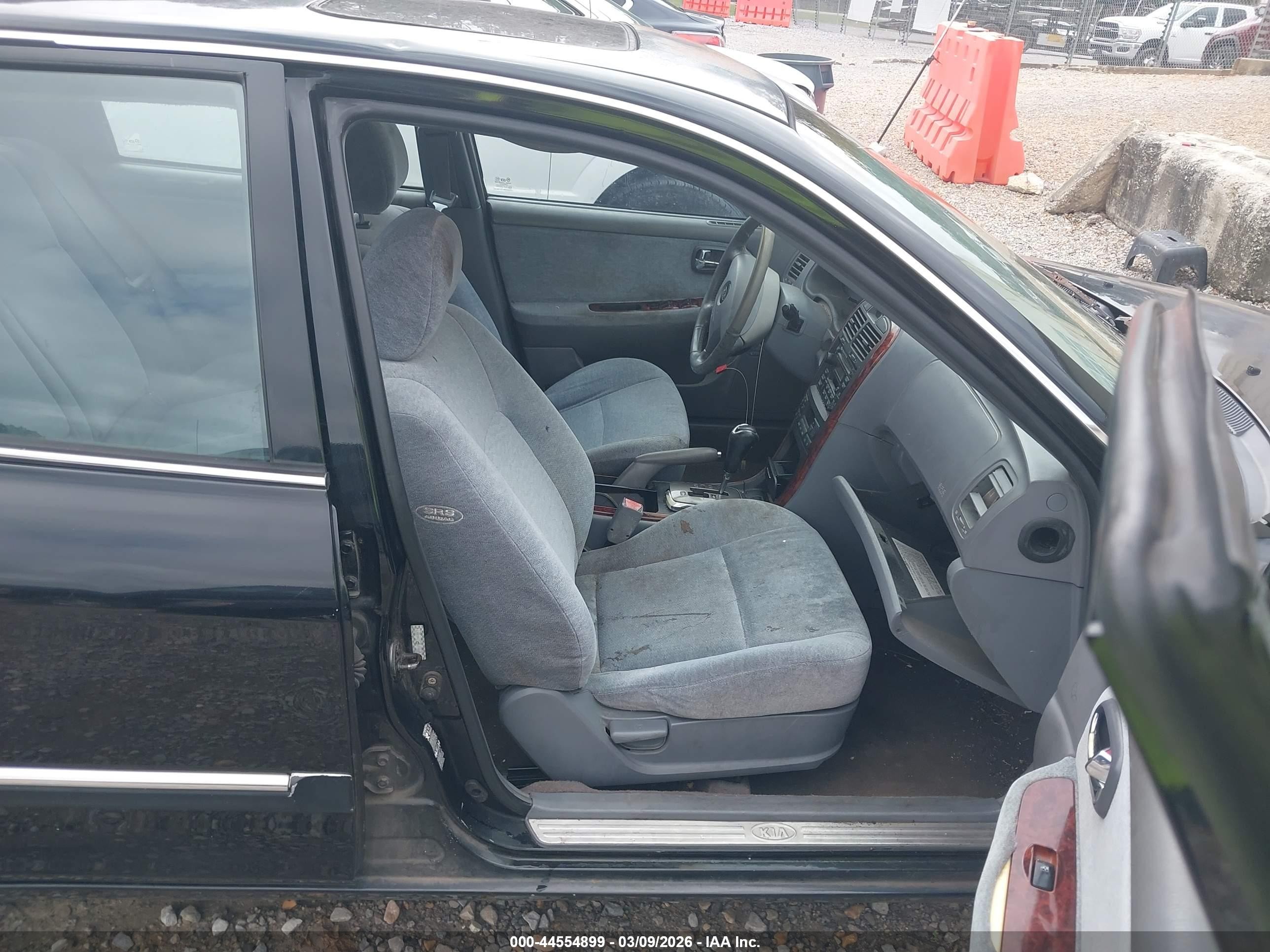 2004 Kia Optima Ex V6/lx V6 Black vin: KNAGD128845304341
