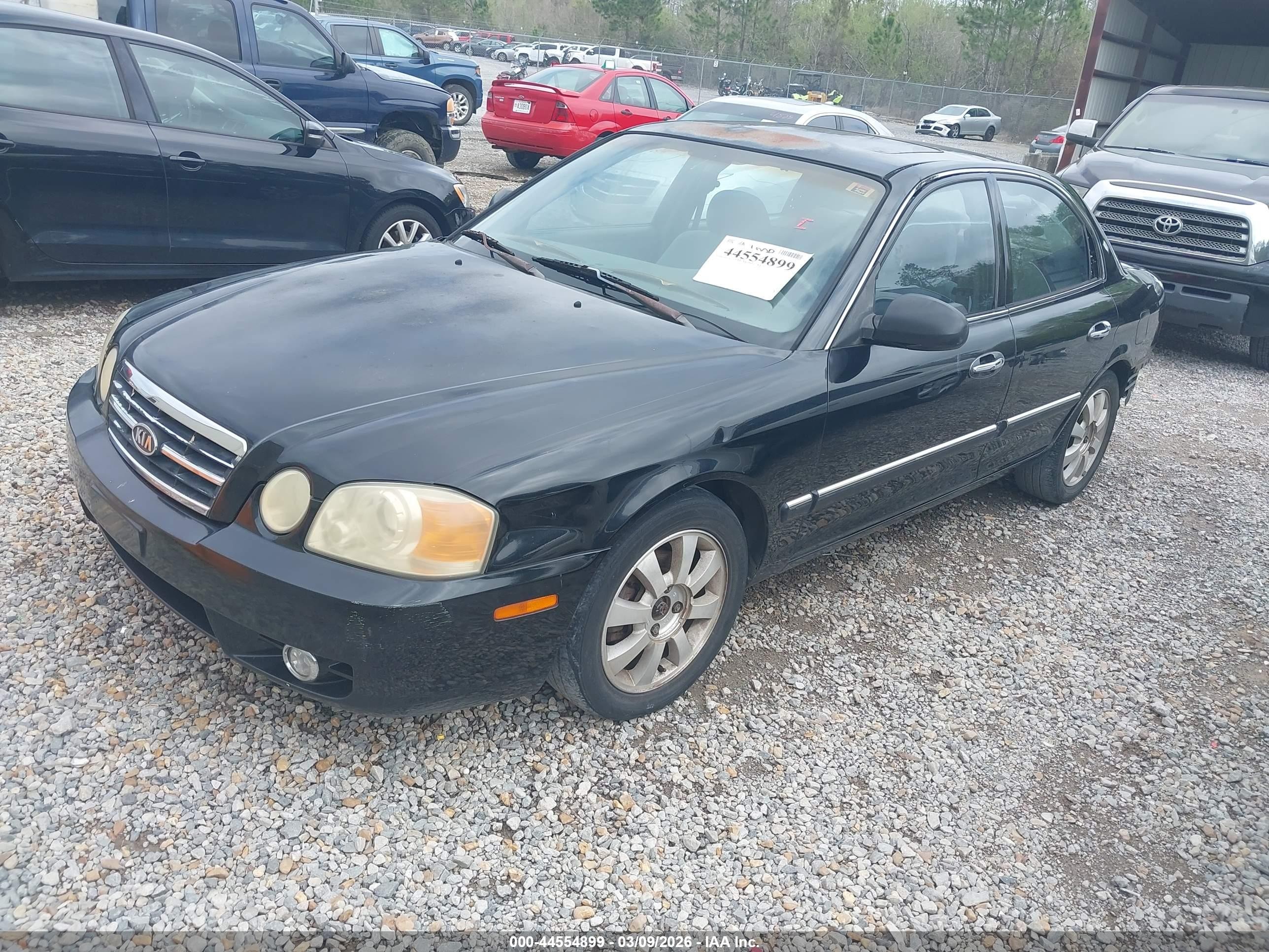 2004 Kia Optima Ex V6/lx V6 Black vin: KNAGD128845304341