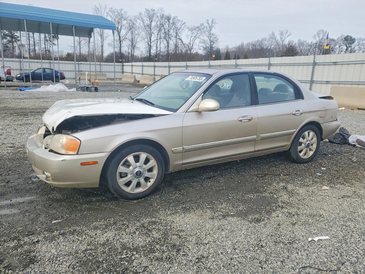 2004 Kia Optima Lx Silver vin: KNAGD128845317865