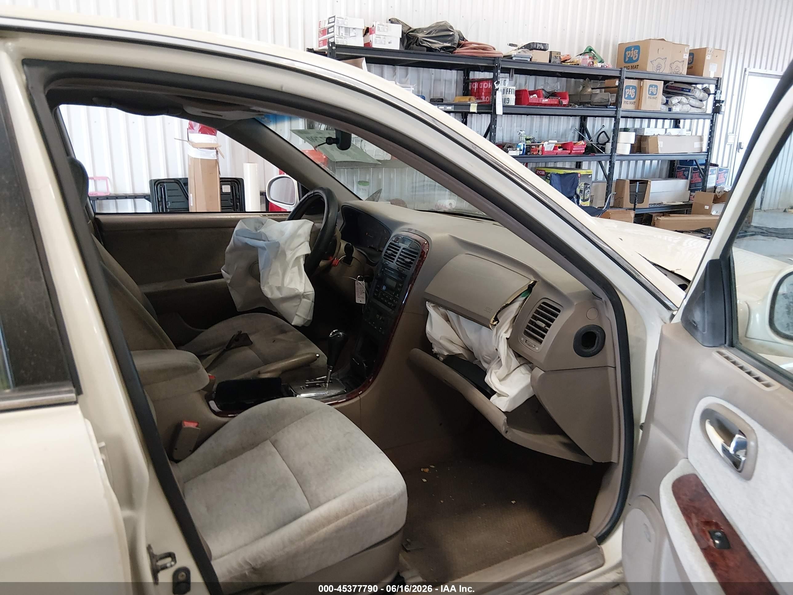 2004 Kia Optima Ex V6/lx V6 White vin: KNAGD128845330440