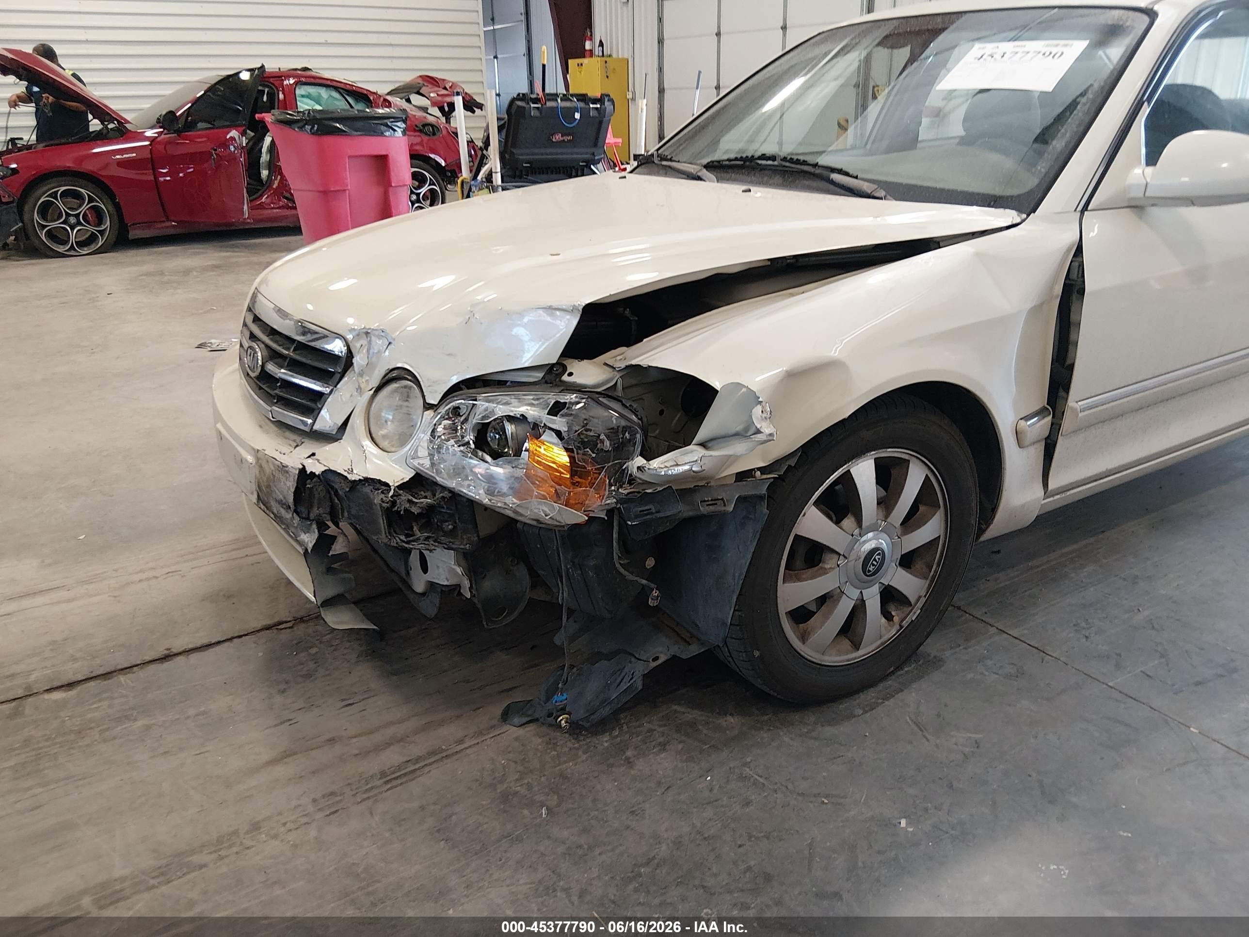 2004 Kia Optima Ex V6/lx V6 White vin: KNAGD128845330440