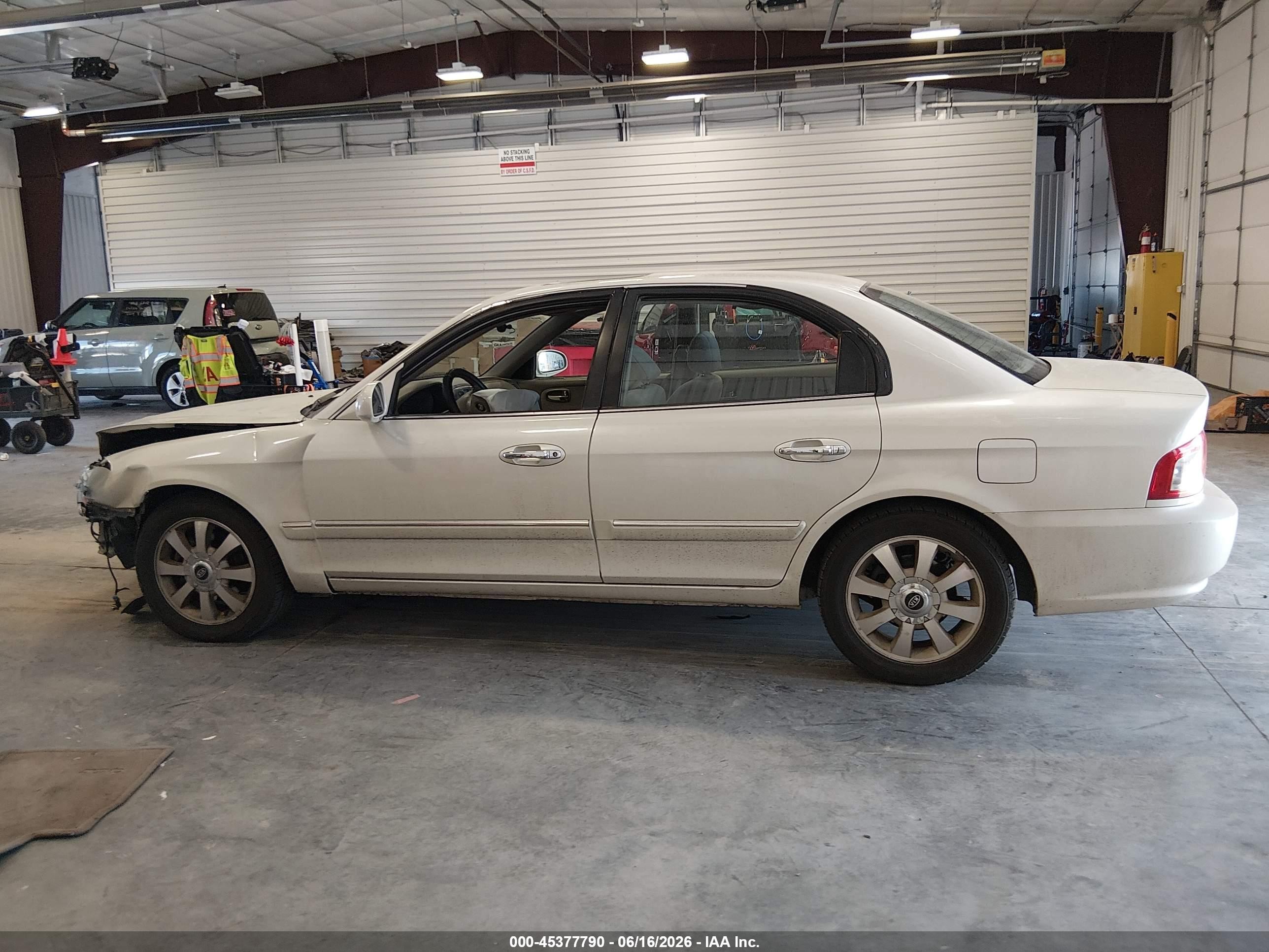 2004 Kia Optima Ex V6/lx V6 White vin: KNAGD128845330440