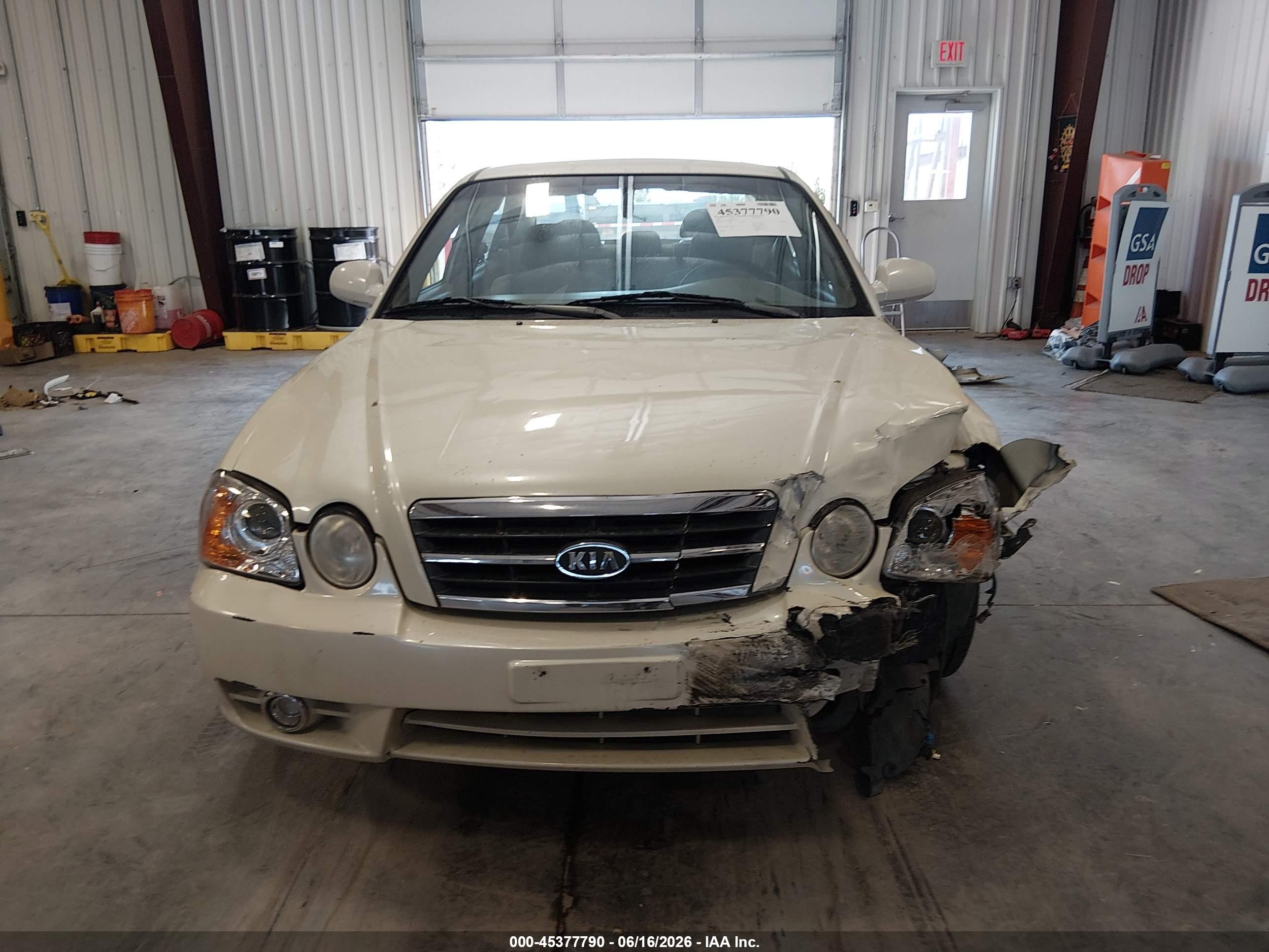 2004 Kia Optima Ex V6/lx V6 White vin: KNAGD128845330440