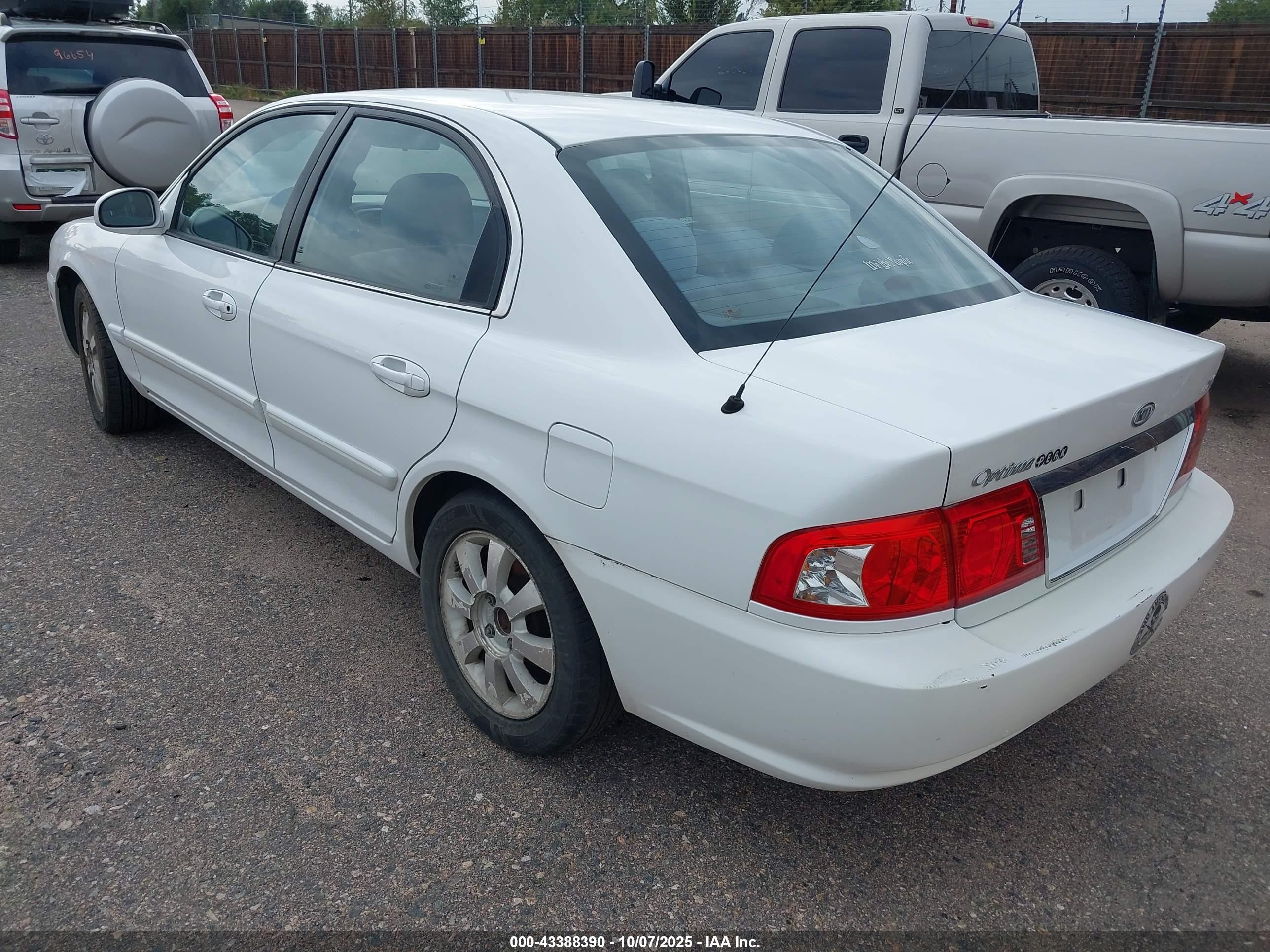 2005 Kia Optima Ex V6/lx V6 White vin: KNAGD128855412251
