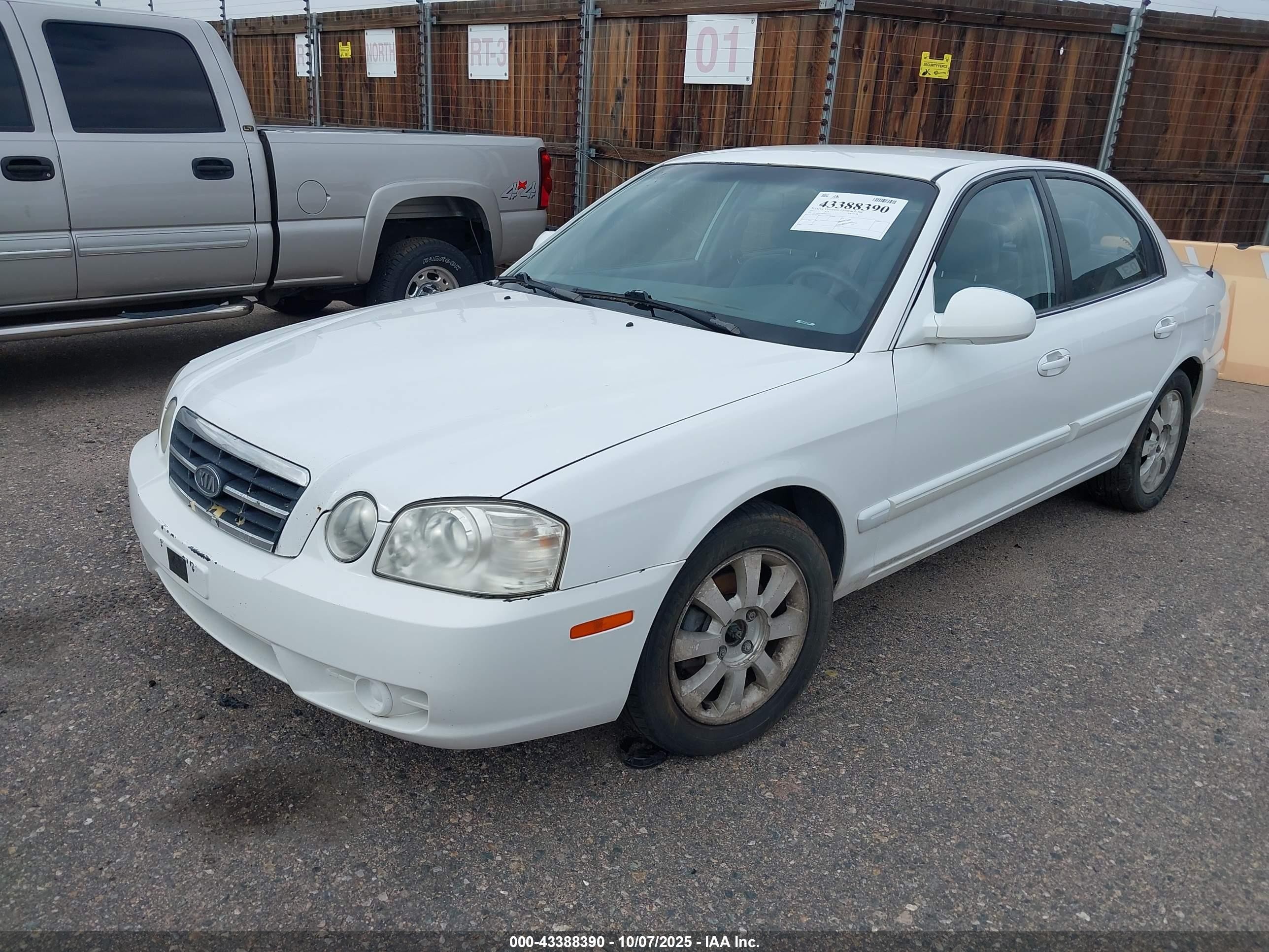 2005 Kia Optima Ex V6/lx V6 White vin: KNAGD128855412251