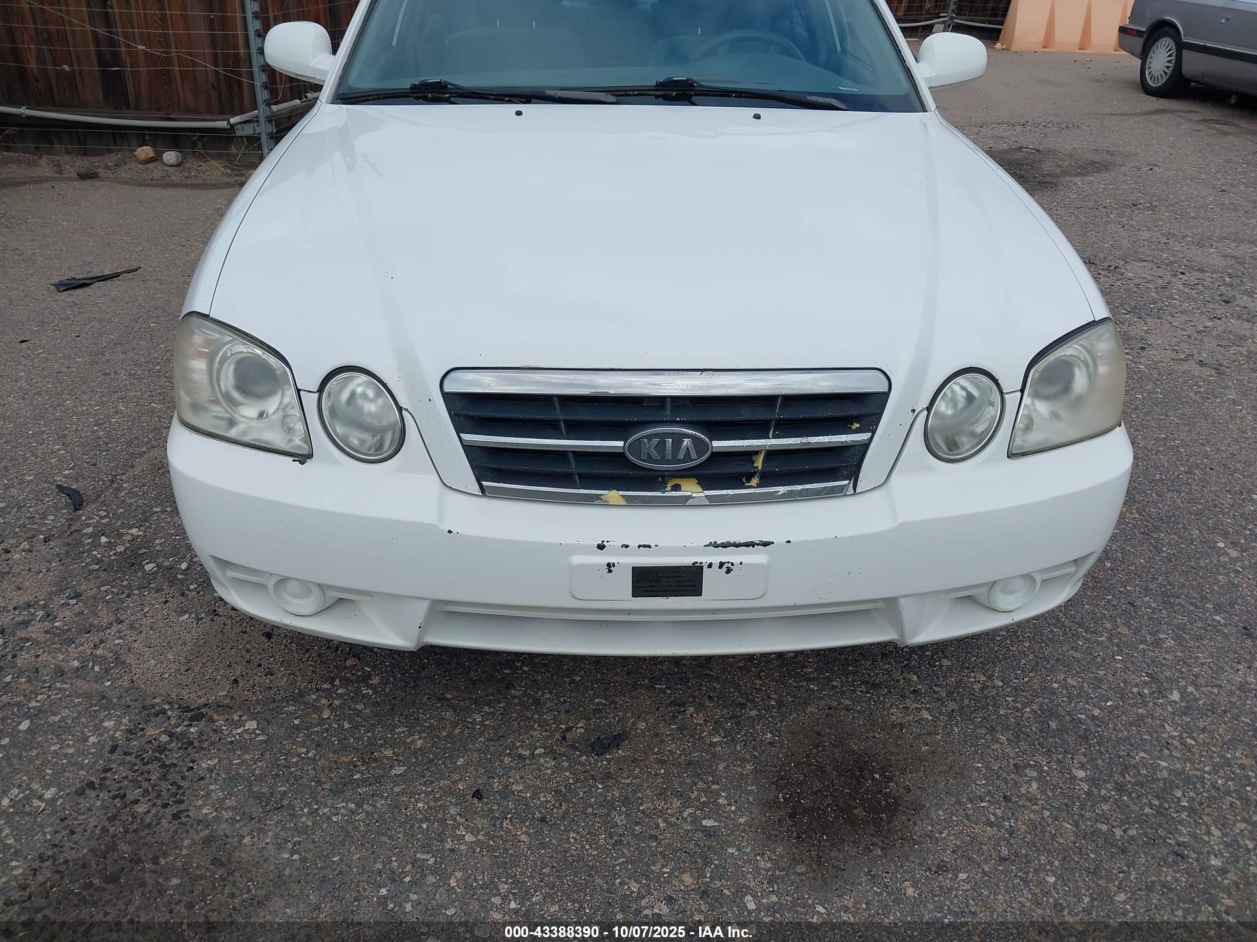 2005 Kia Optima Ex V6/lx V6 White vin: KNAGD128855412251