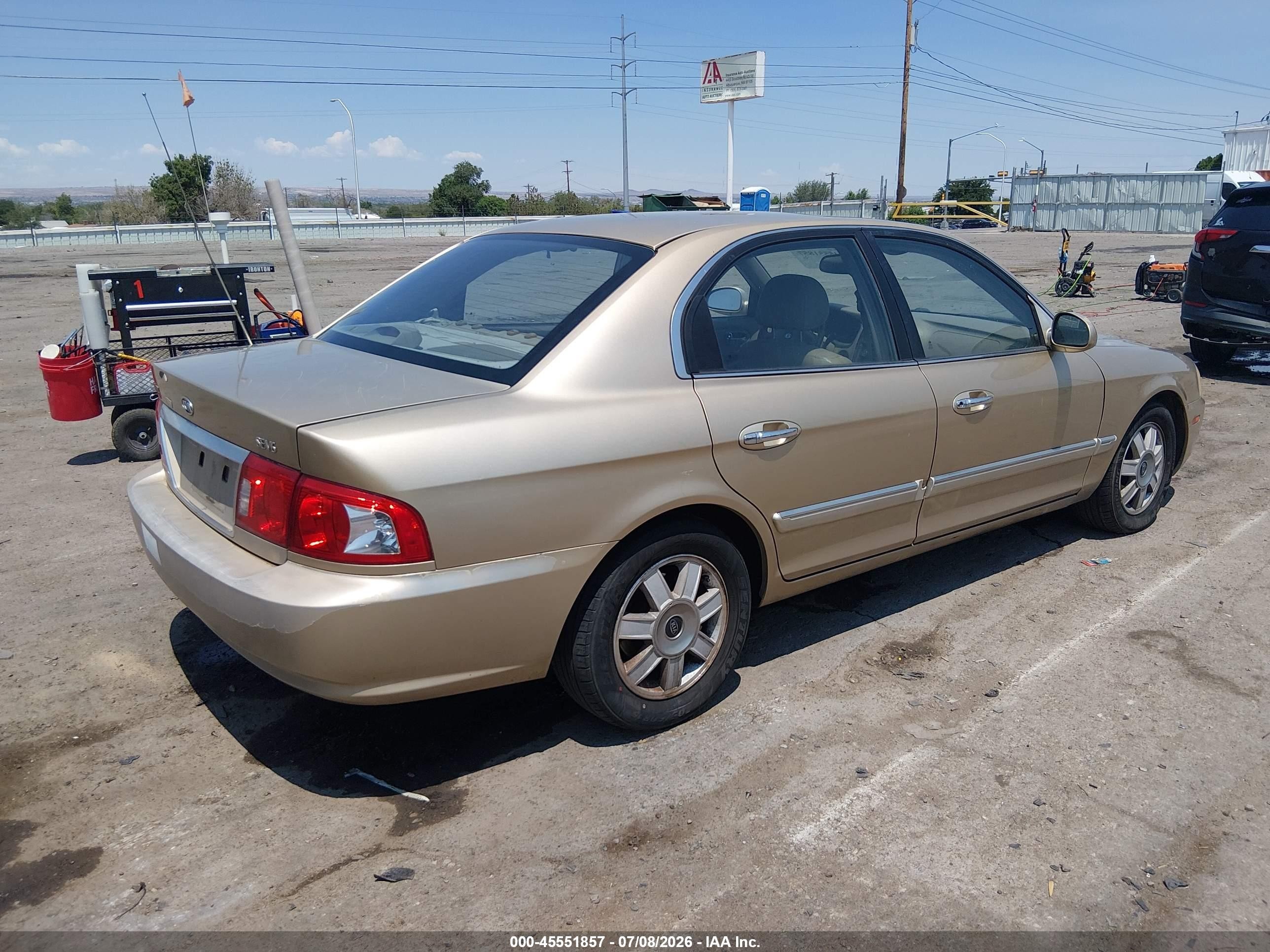 2003 Kia Optima Lx V6/se V6 Золотой vin: KNAGD128935208779