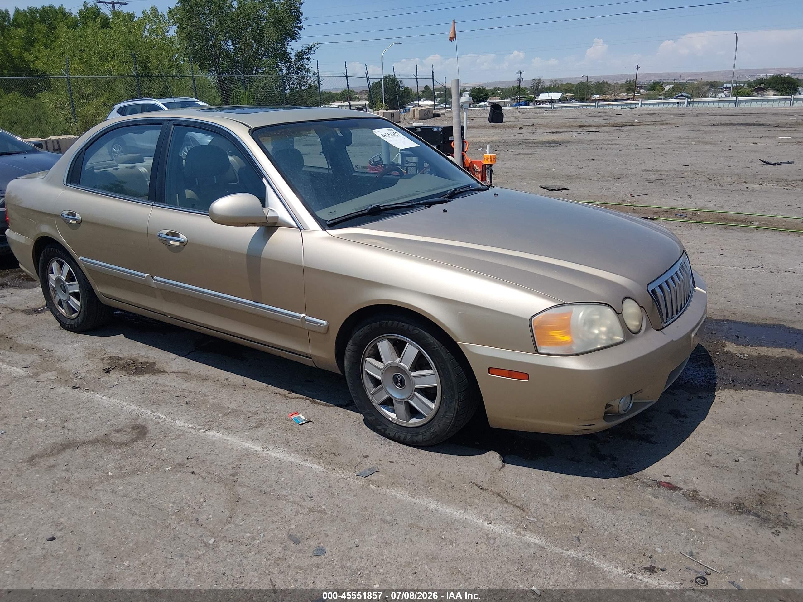 2003 Kia Optima Lx V6/se V6 Gold vin: KNAGD128935208779