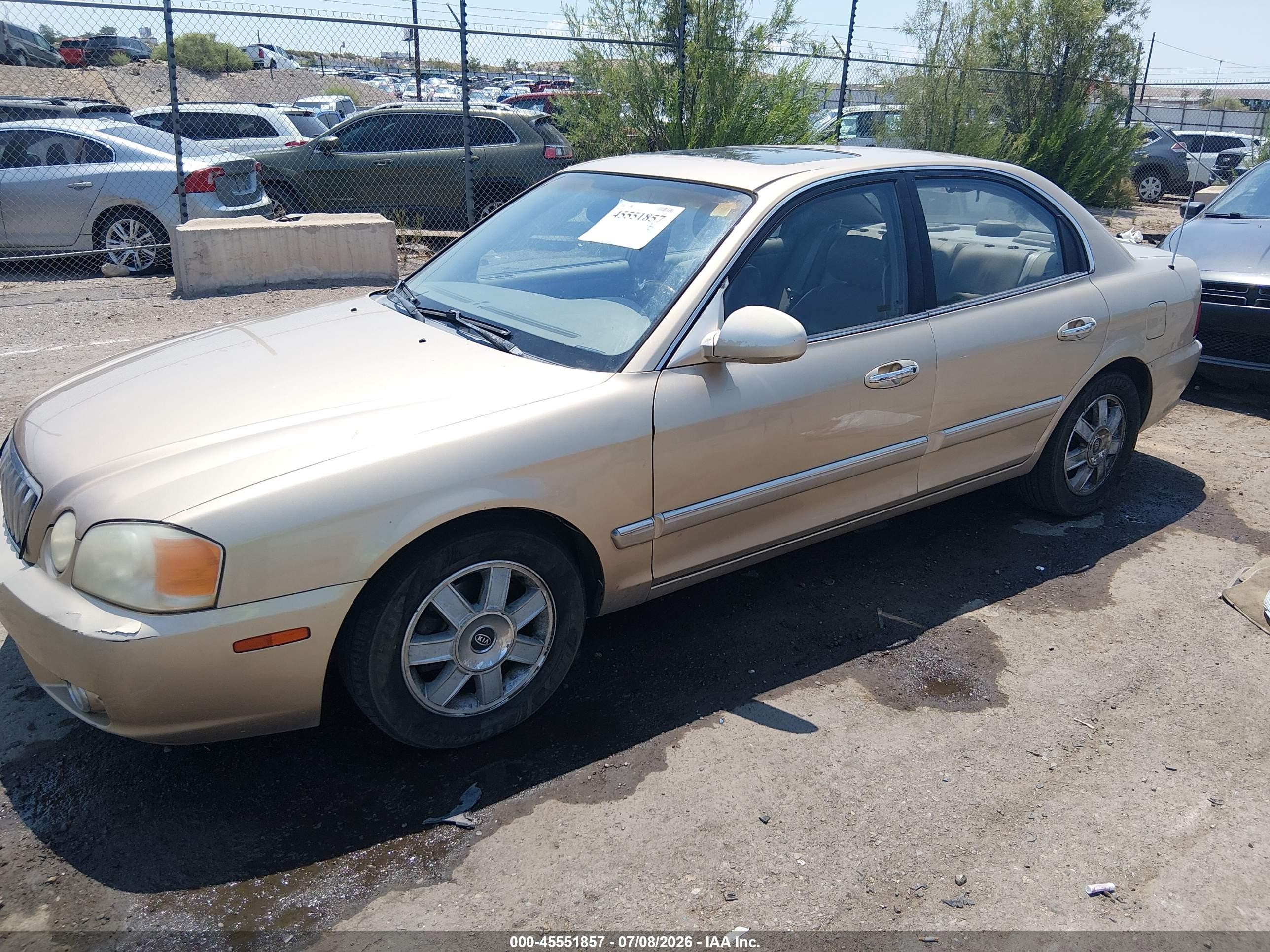 2003 Kia Optima Lx V6/se V6 Золотой vin: KNAGD128935208779