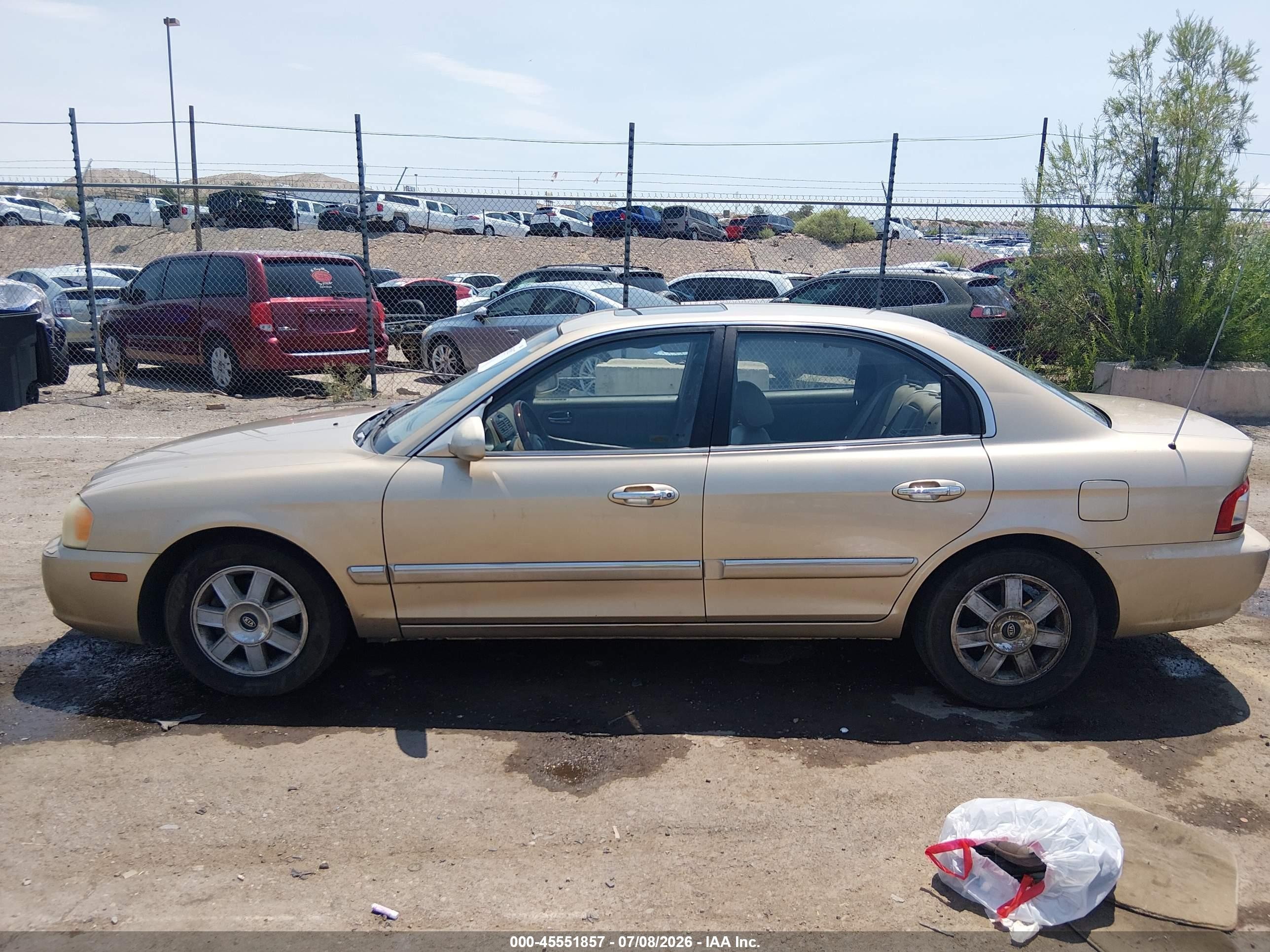 2003 Kia Optima Lx V6/se V6 Золотой vin: KNAGD128935208779