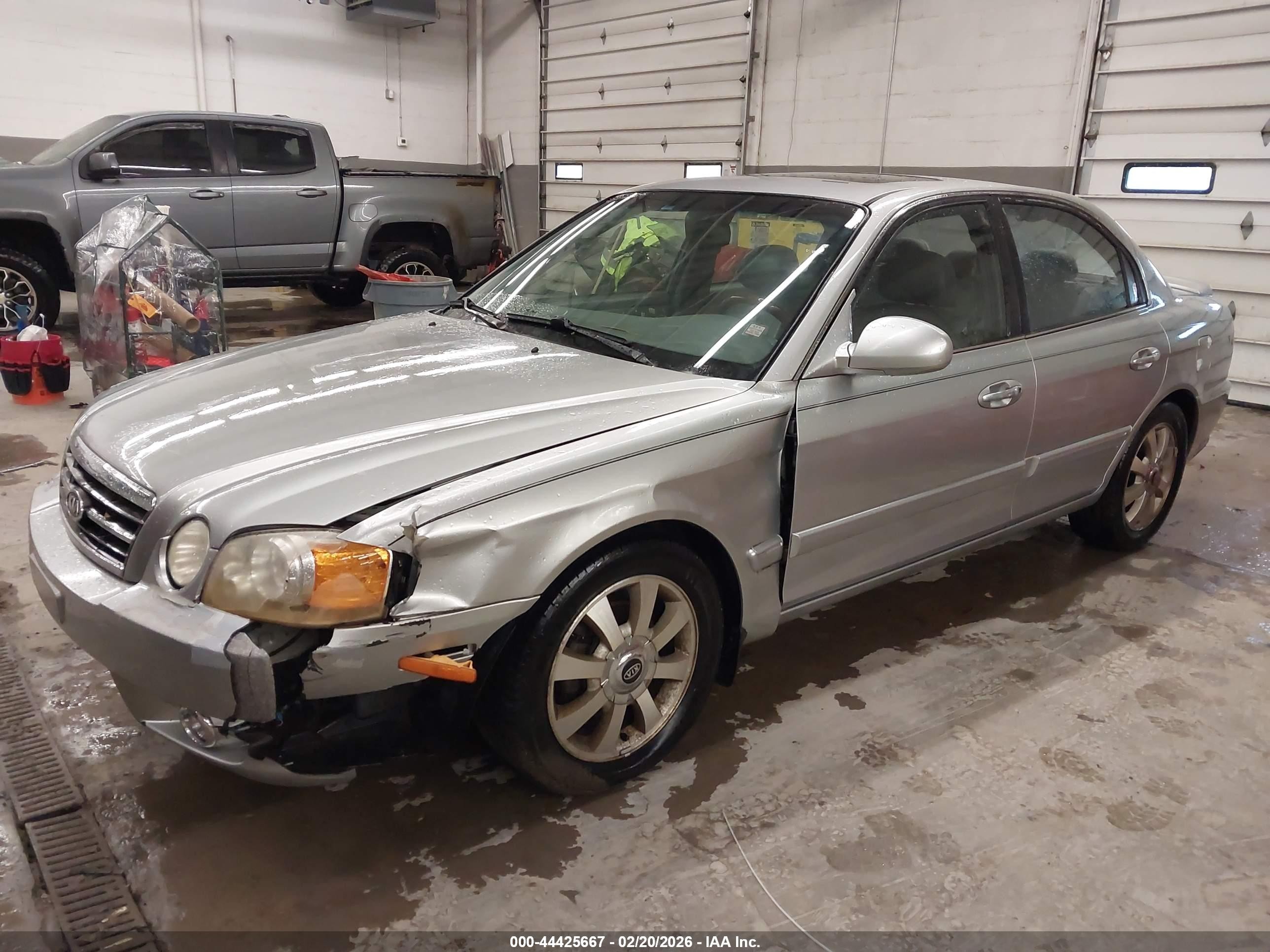 2004 Kia Optima Ex V6/lx V6 Silver vin: KNAGD128945293124