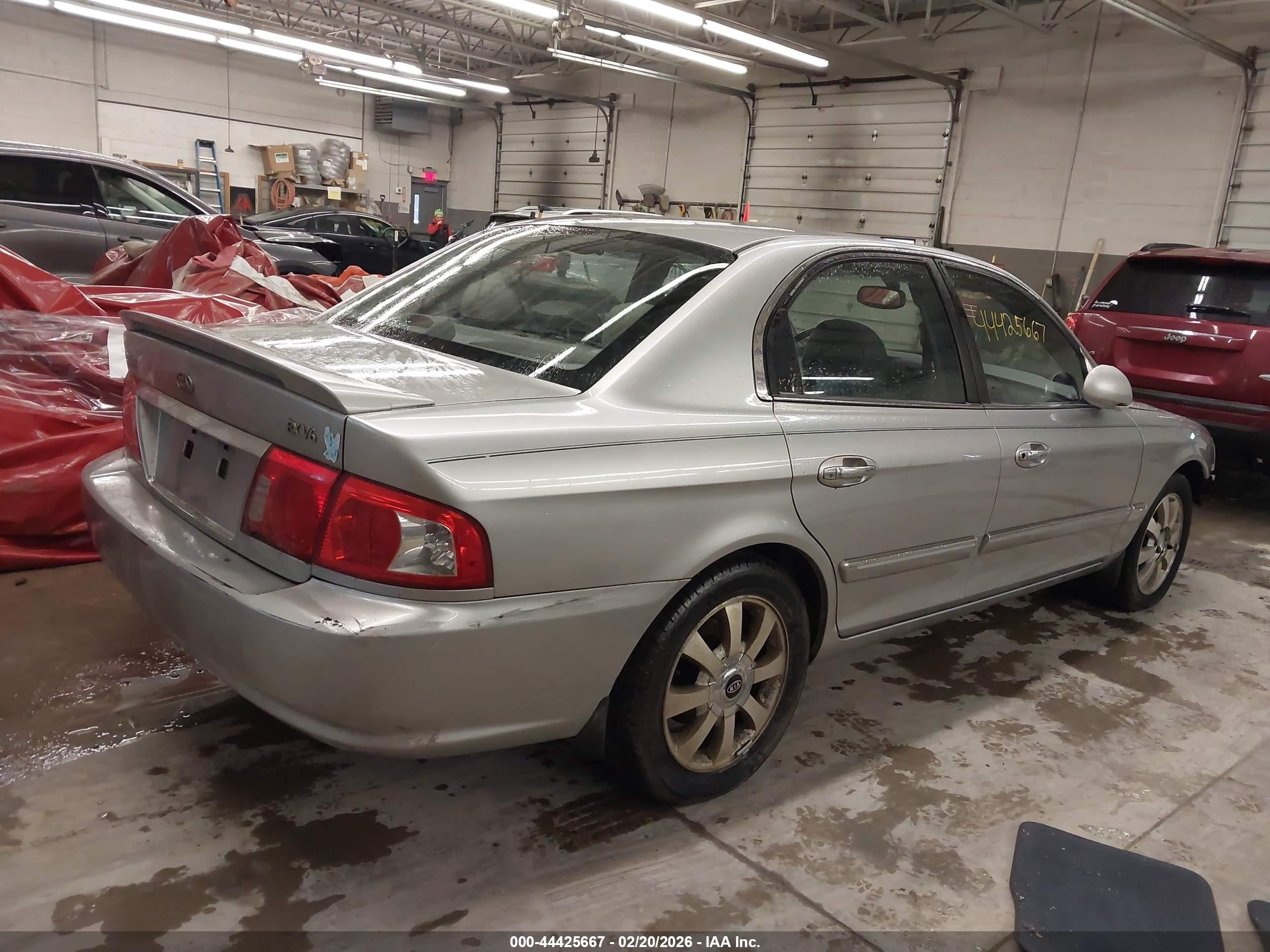 2004 Kia Optima Ex V6/lx V6 Silver vin: KNAGD128945293124