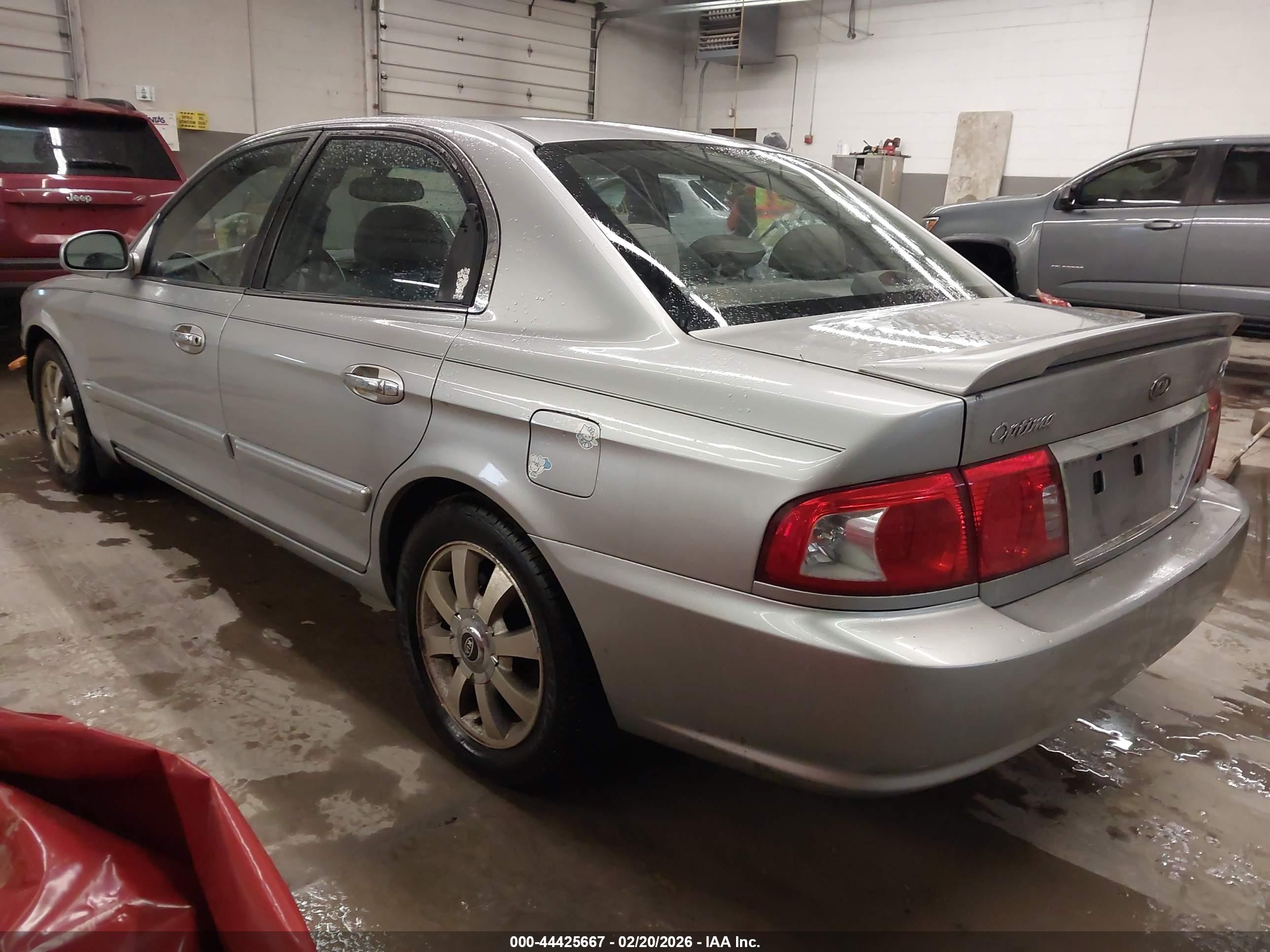 2004 Kia Optima Ex V6/lx V6 Silver vin: KNAGD128945293124