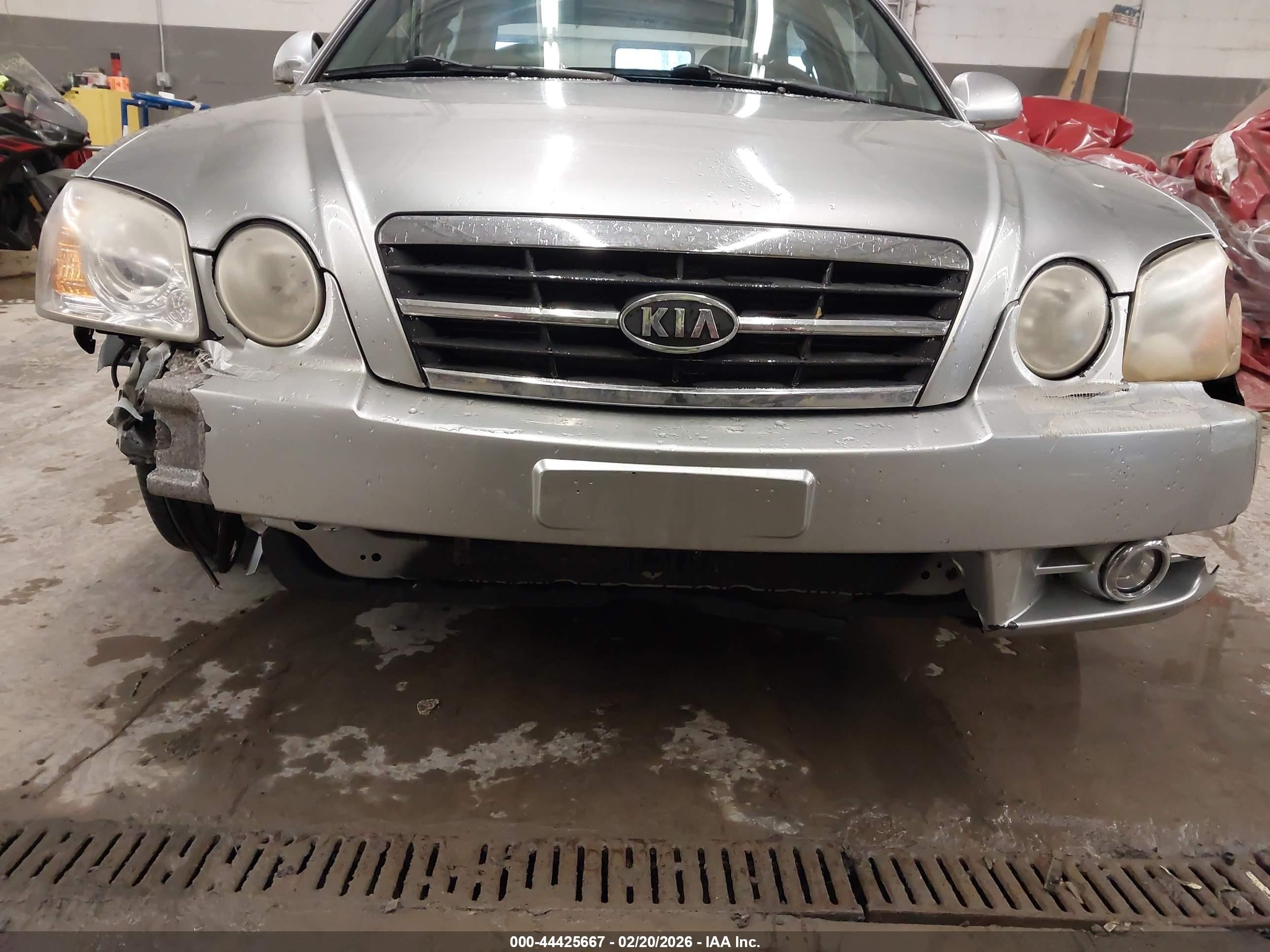 2004 Kia Optima Ex V6/lx V6 Silver vin: KNAGD128945293124