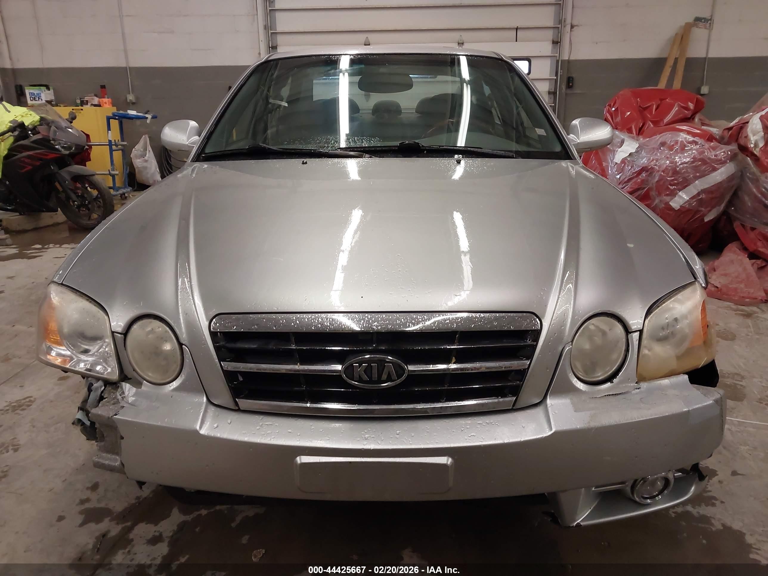 2004 Kia Optima Ex V6/lx V6 Silver vin: KNAGD128945293124