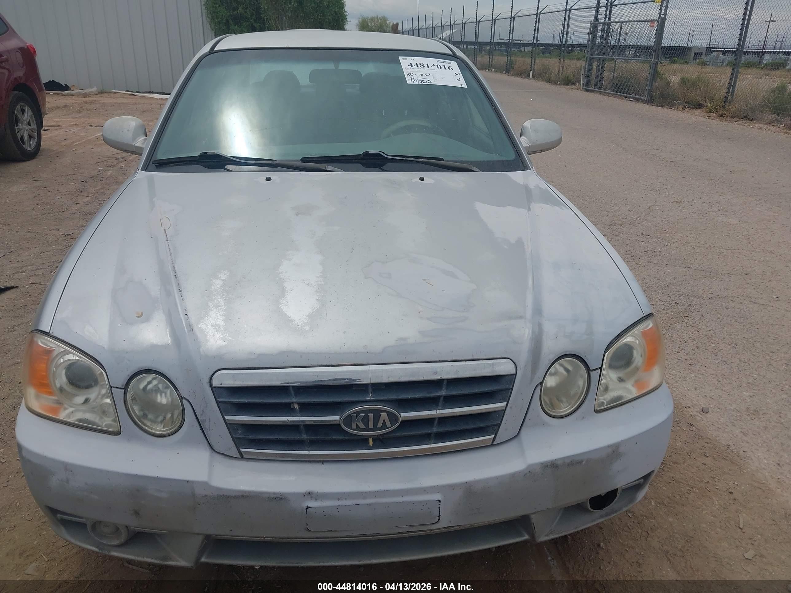 2004 Kia Optima Ex V6/lx V6 Silver vin: KNAGD128945357730