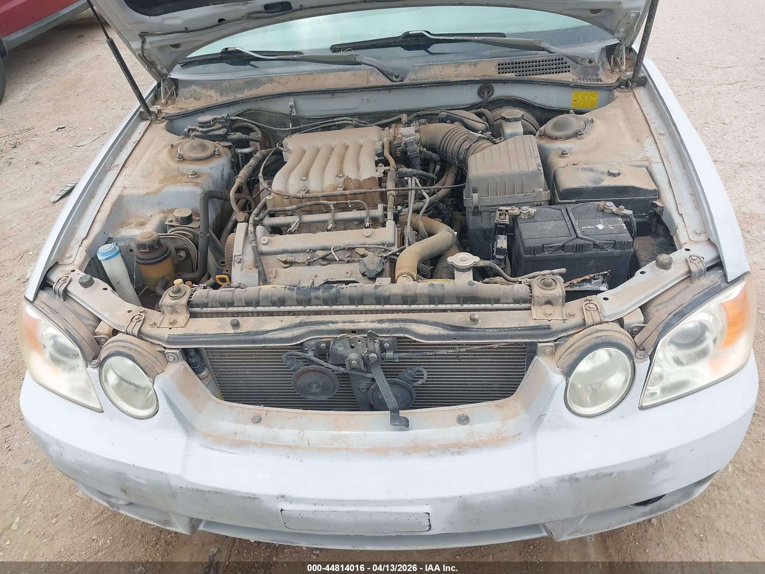 2004 Kia Optima Ex V6/lx V6 Silver vin: KNAGD128945357730
