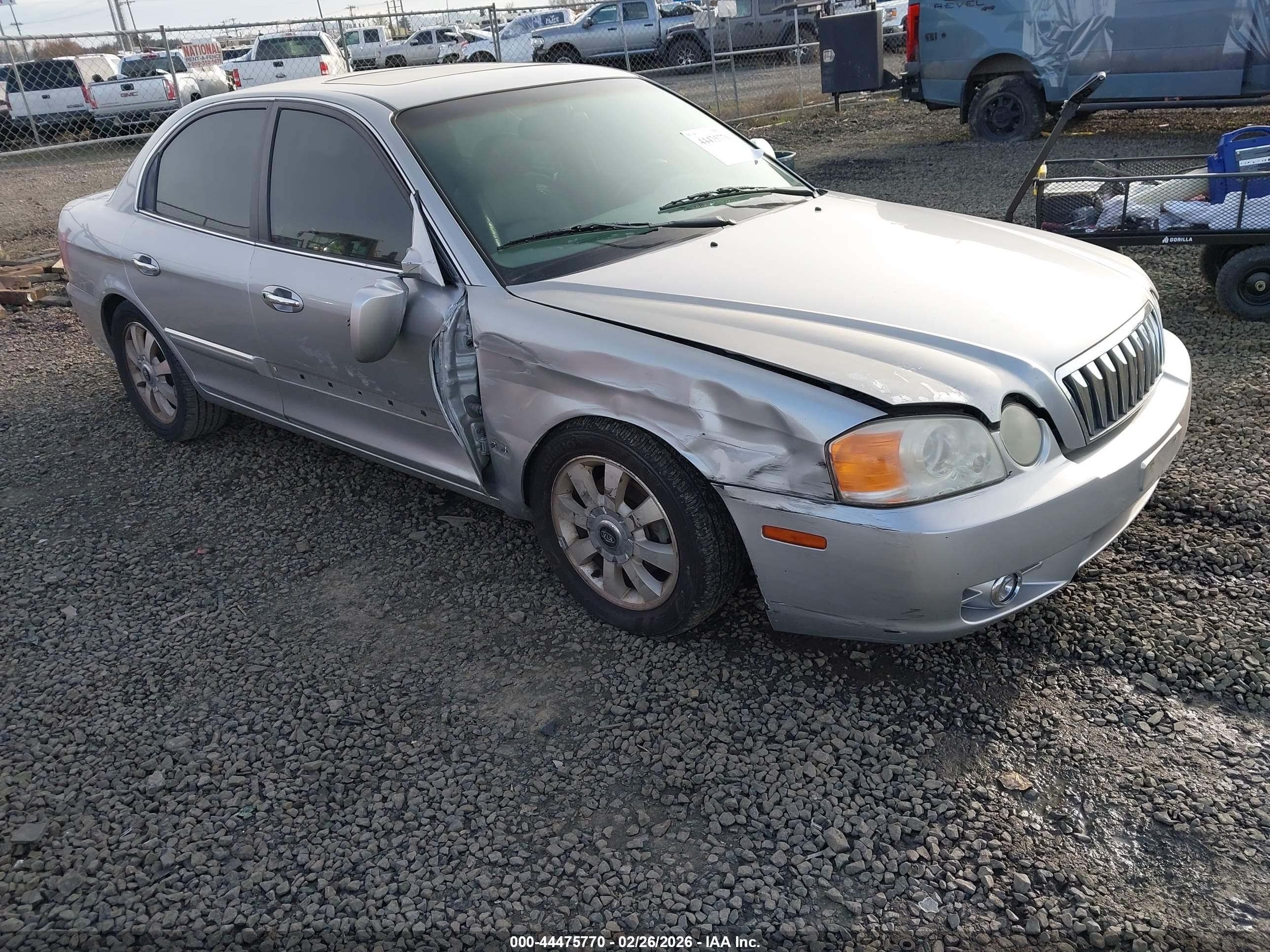 2004 Kia Optima Ex V6/lx V6 Silver vin: KNAGD128945360773