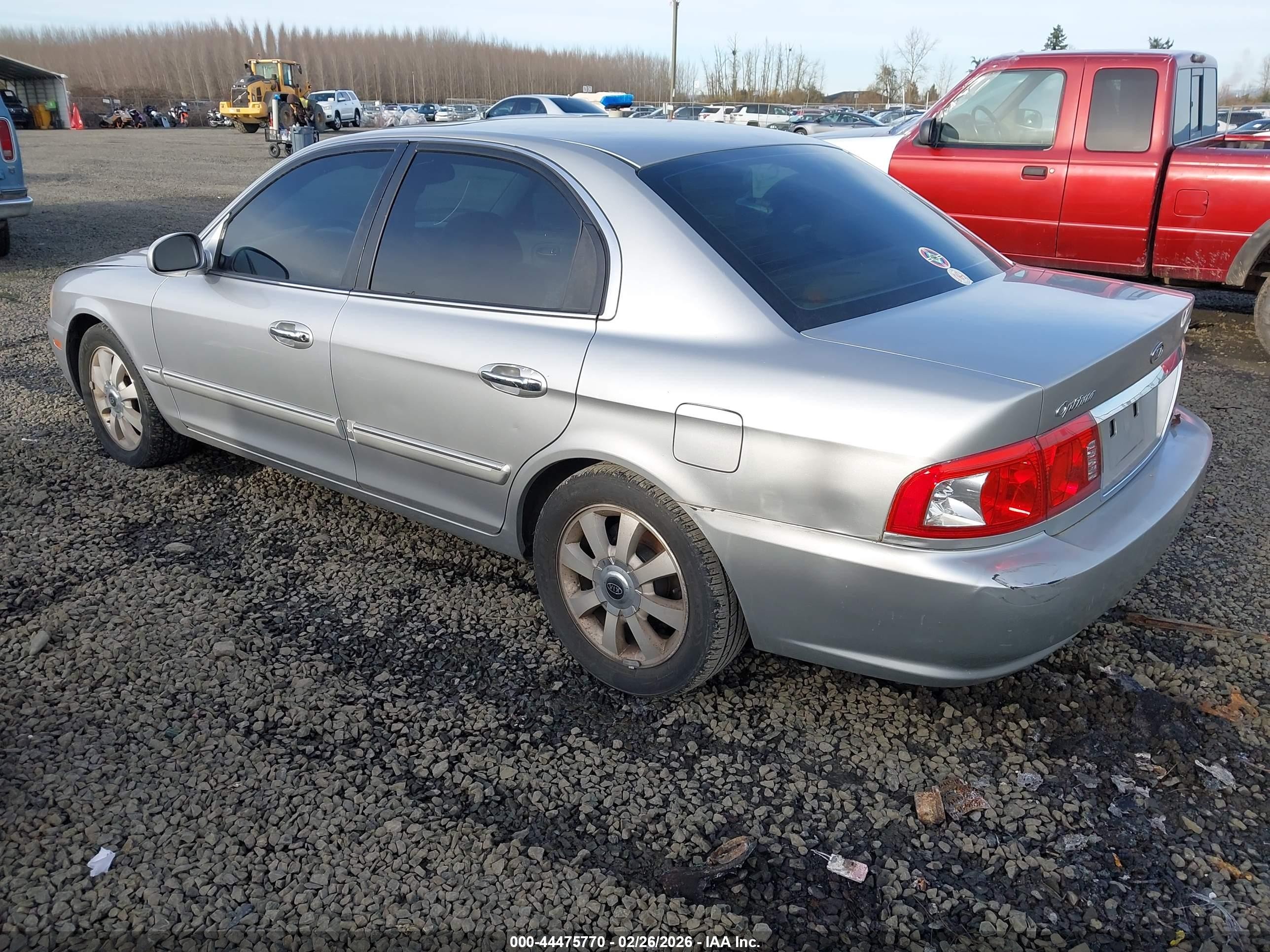 2004 Kia Optima Ex V6/lx V6 Silver vin: KNAGD128945360773