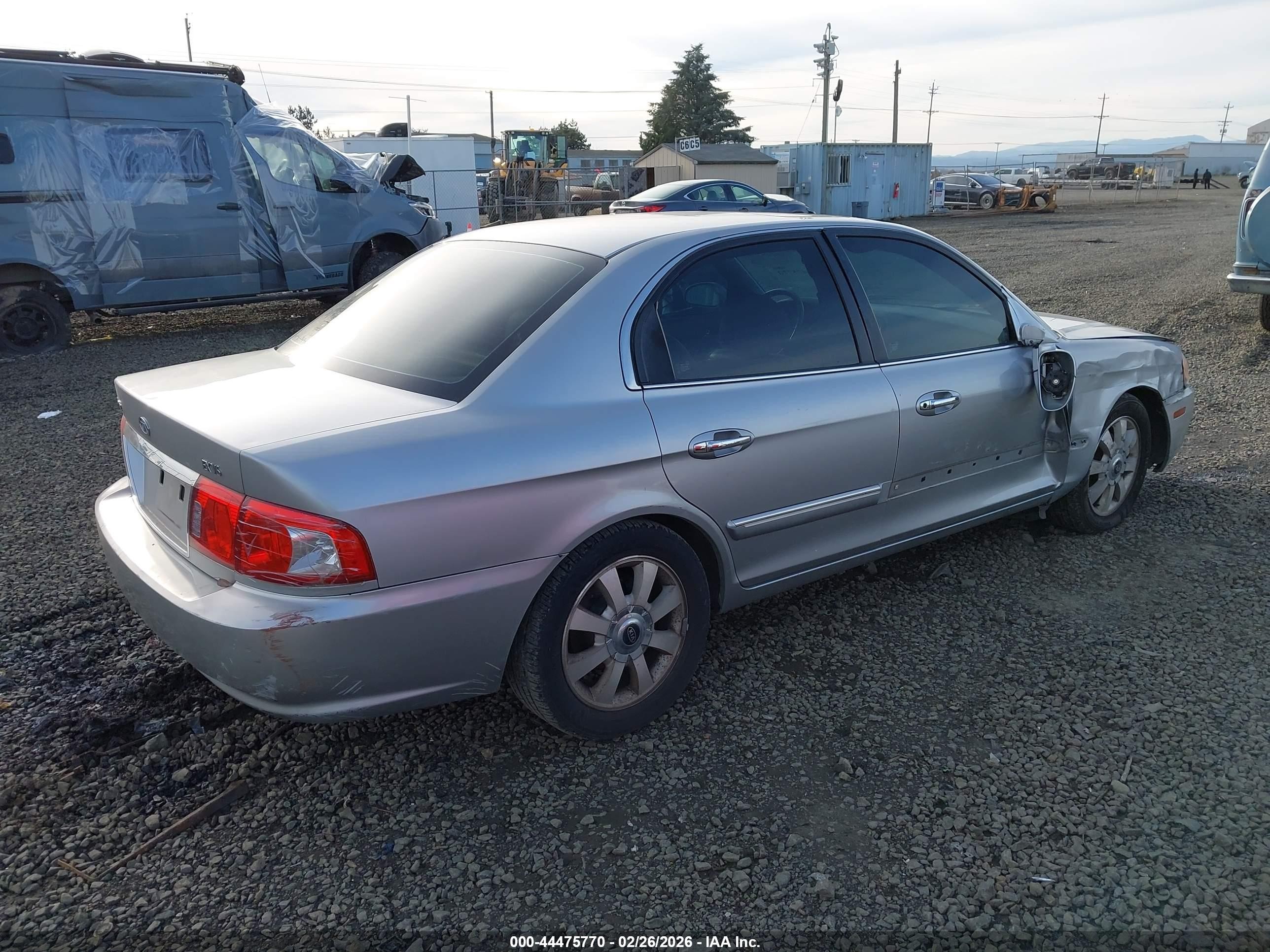 2004 Kia Optima Ex V6/lx V6 Silver vin: KNAGD128945360773