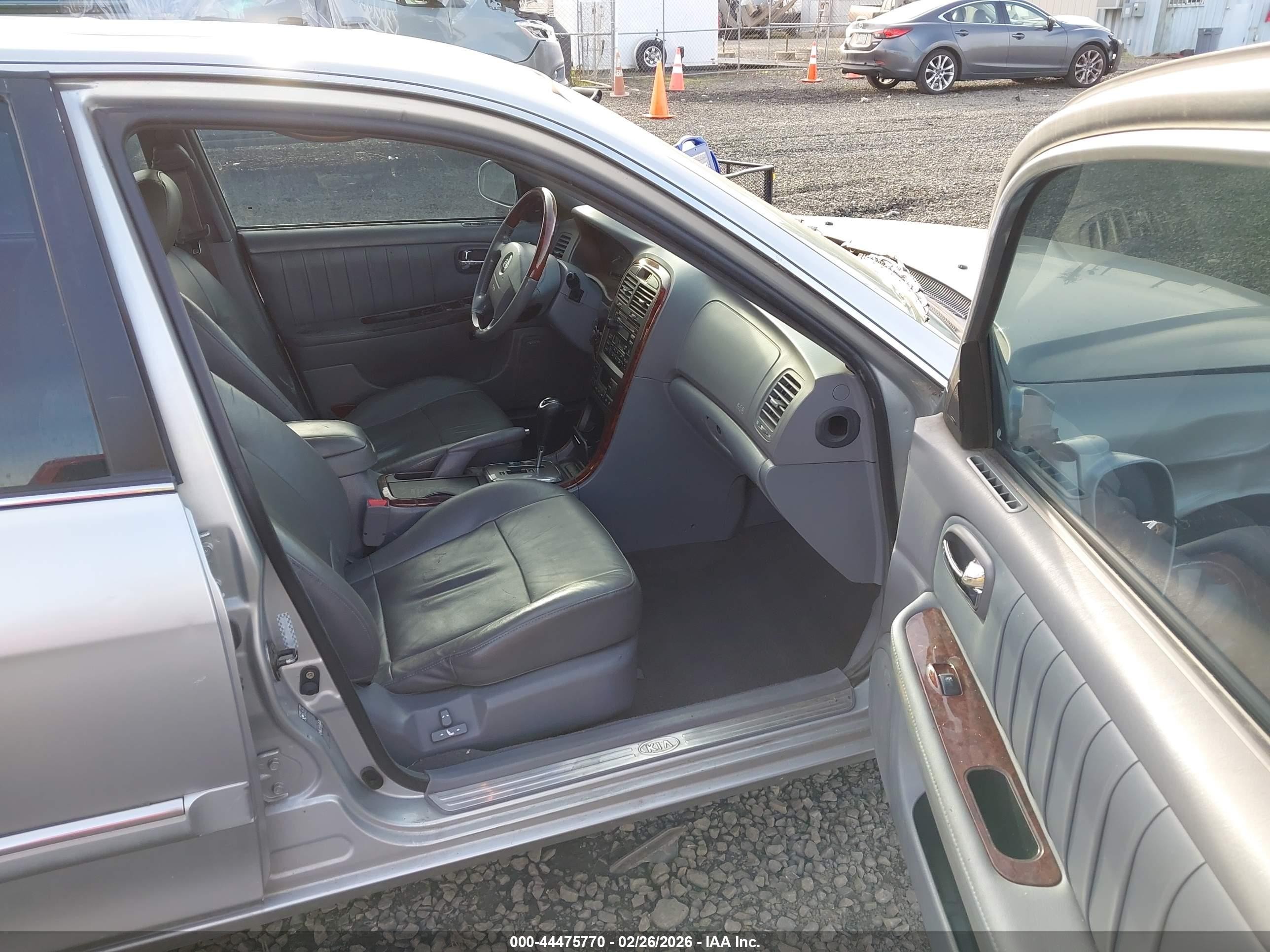 2004 Kia Optima Ex V6/lx V6 Silver vin: KNAGD128945360773