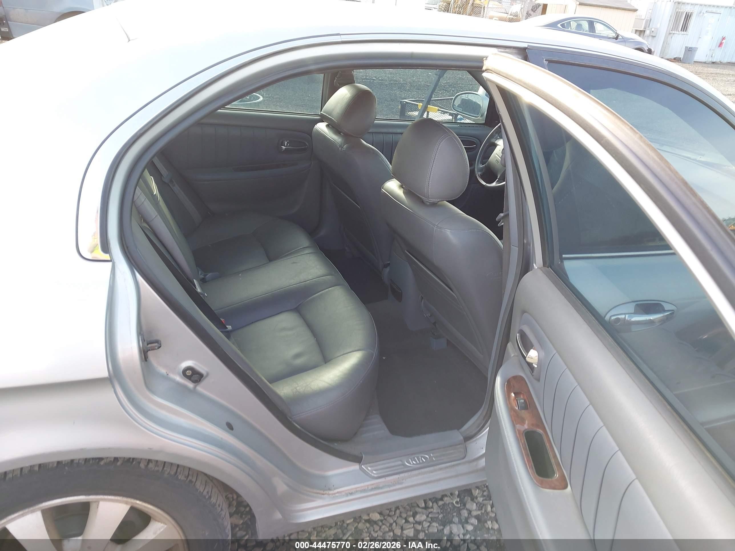 2004 Kia Optima Ex V6/lx V6 Silver vin: KNAGD128945360773