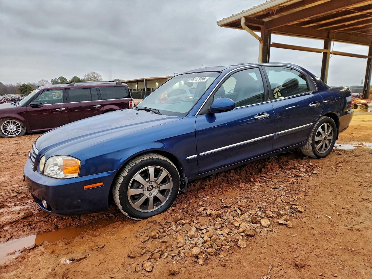 2004 Kia Optima Lx Blue vin: KNAGD128945371403