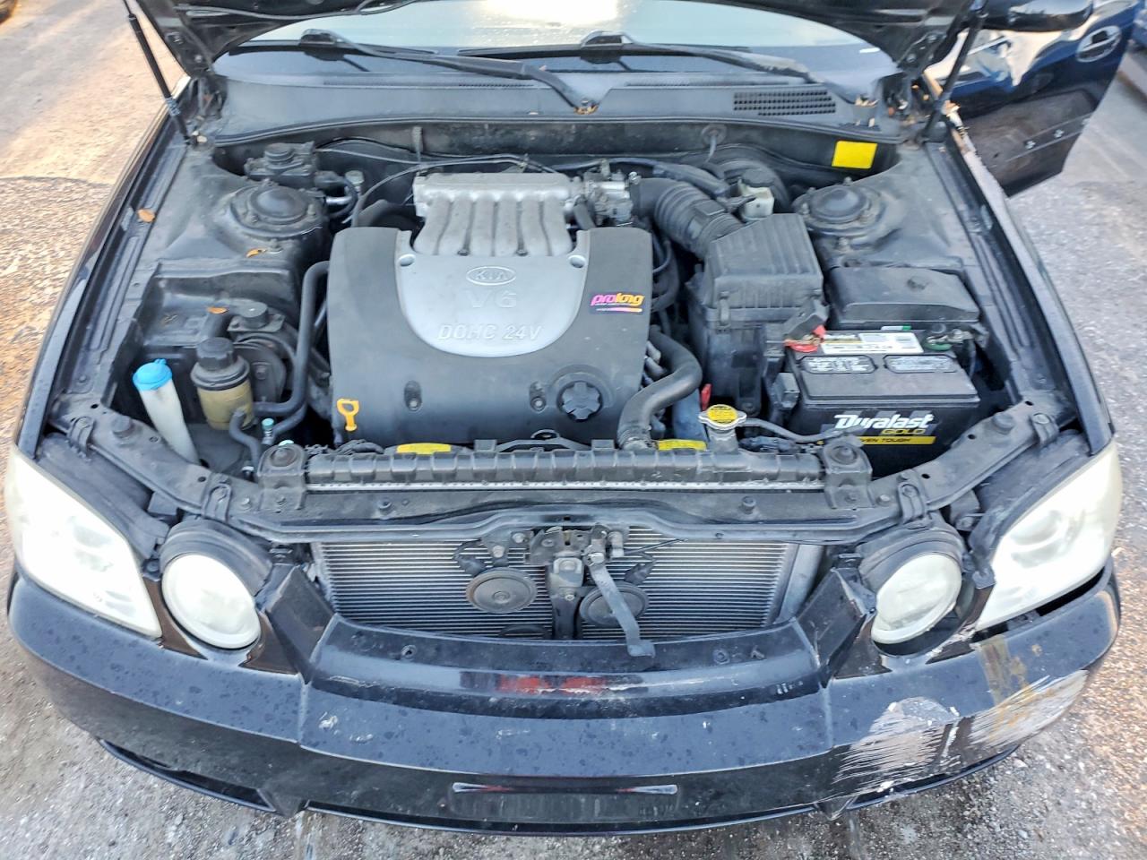 2005 Kia Optima Lx V6 Черный vin: KNAGD128955393130