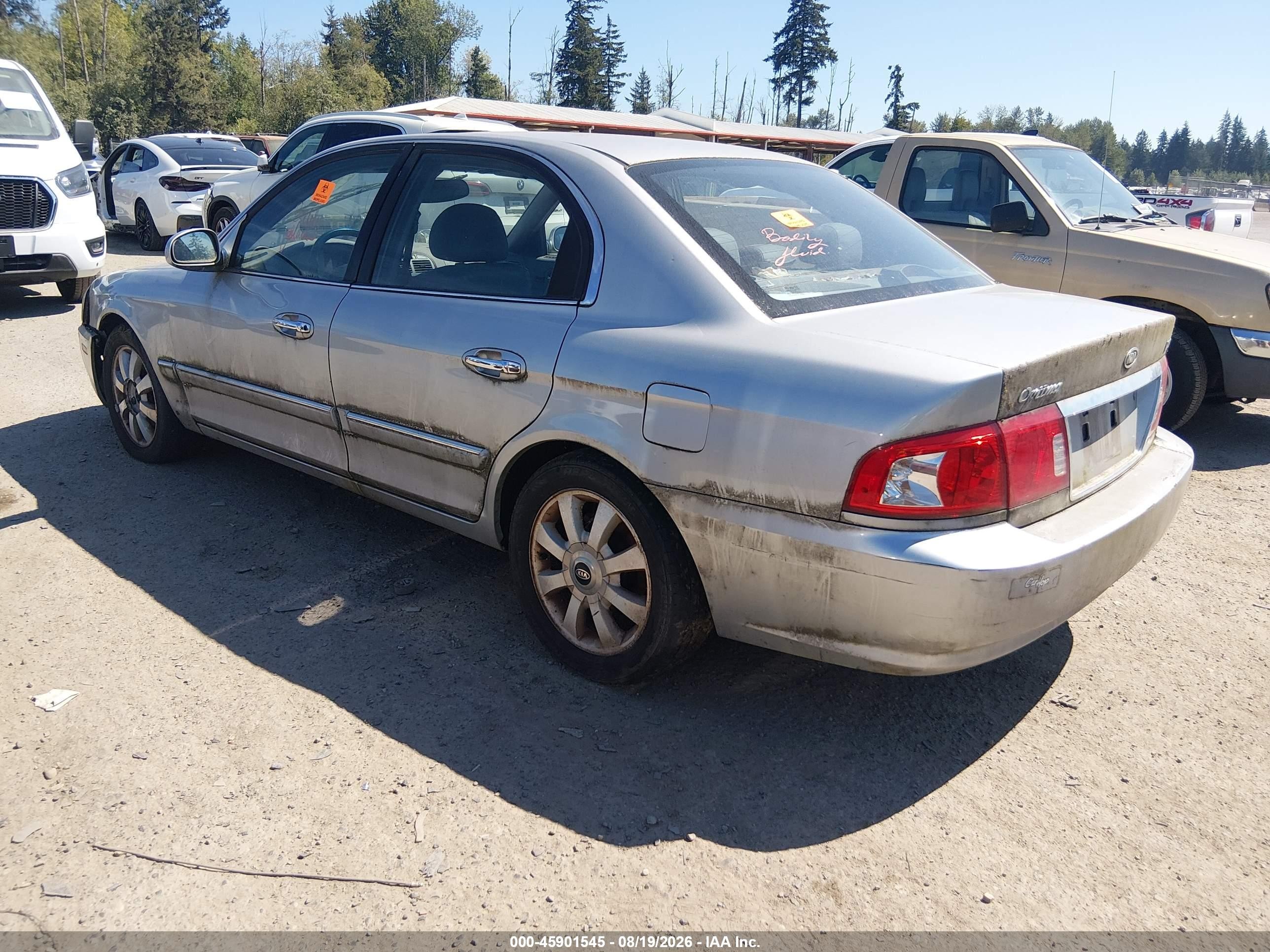 2006 Kia Optima Ex V6/lx V6 Silver vin: KNAGD128965457006
