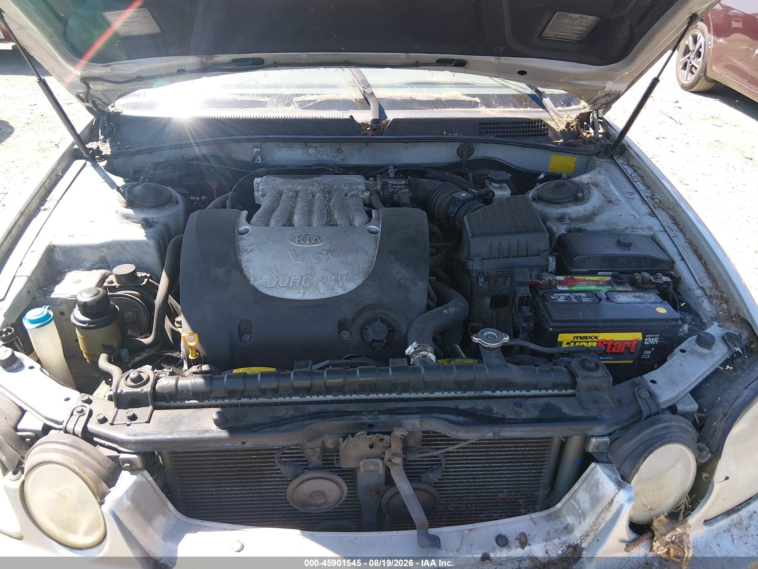 2006 Kia Optima Ex V6/lx V6 Silver vin: KNAGD128965457006