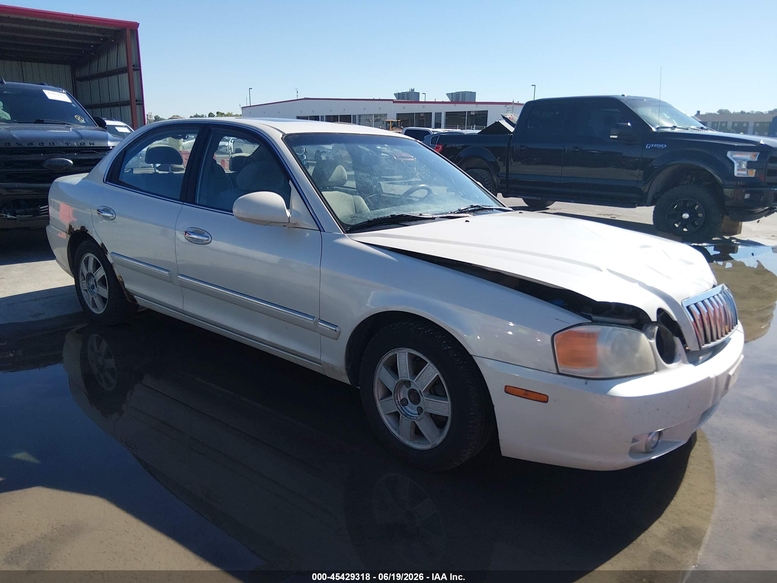 2003 Kia Optima Lx V6/se V6 White vin: KNAGD128X35227079