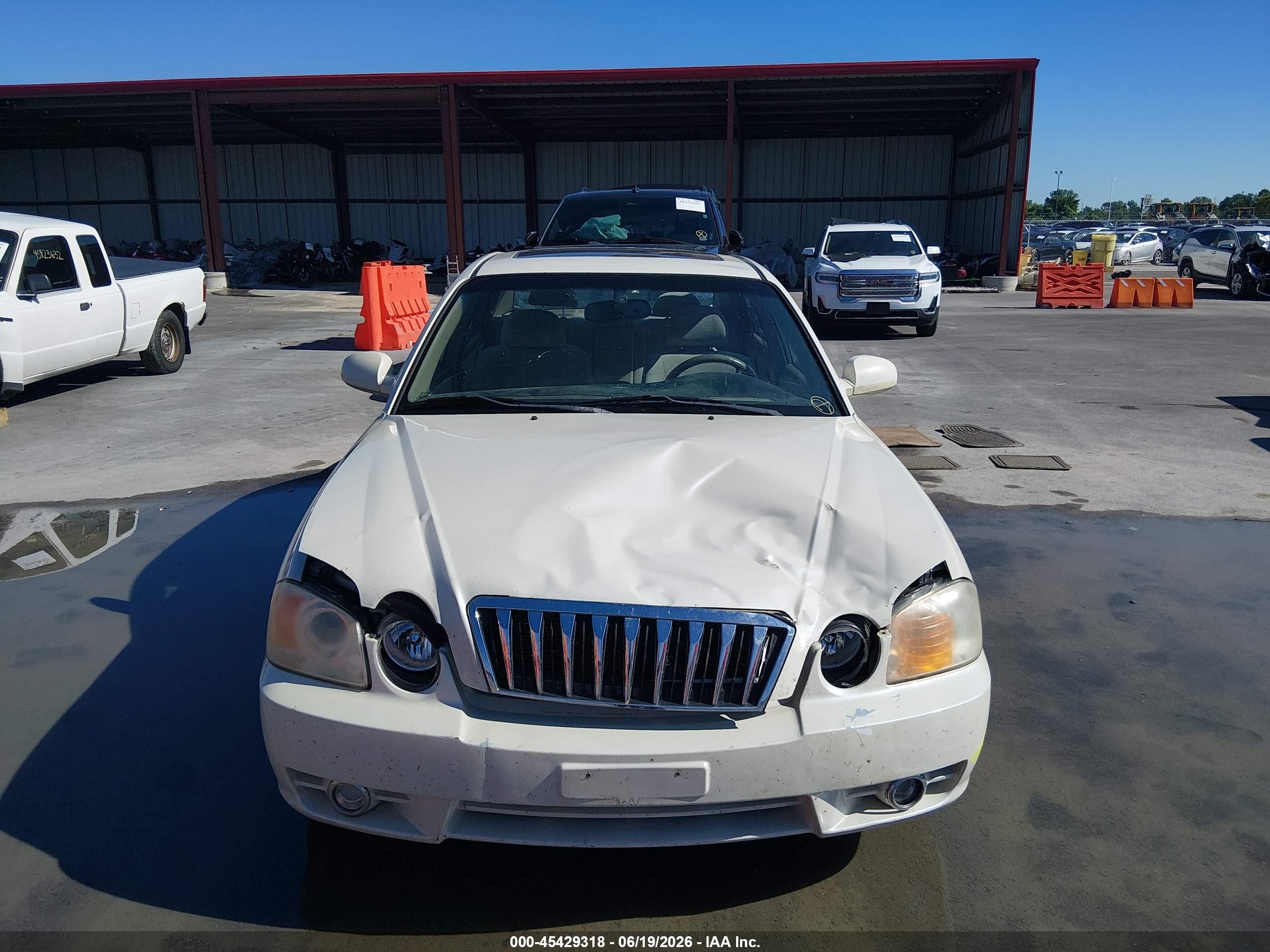 2003 Kia Optima Lx V6/se V6 White vin: KNAGD128X35227079
