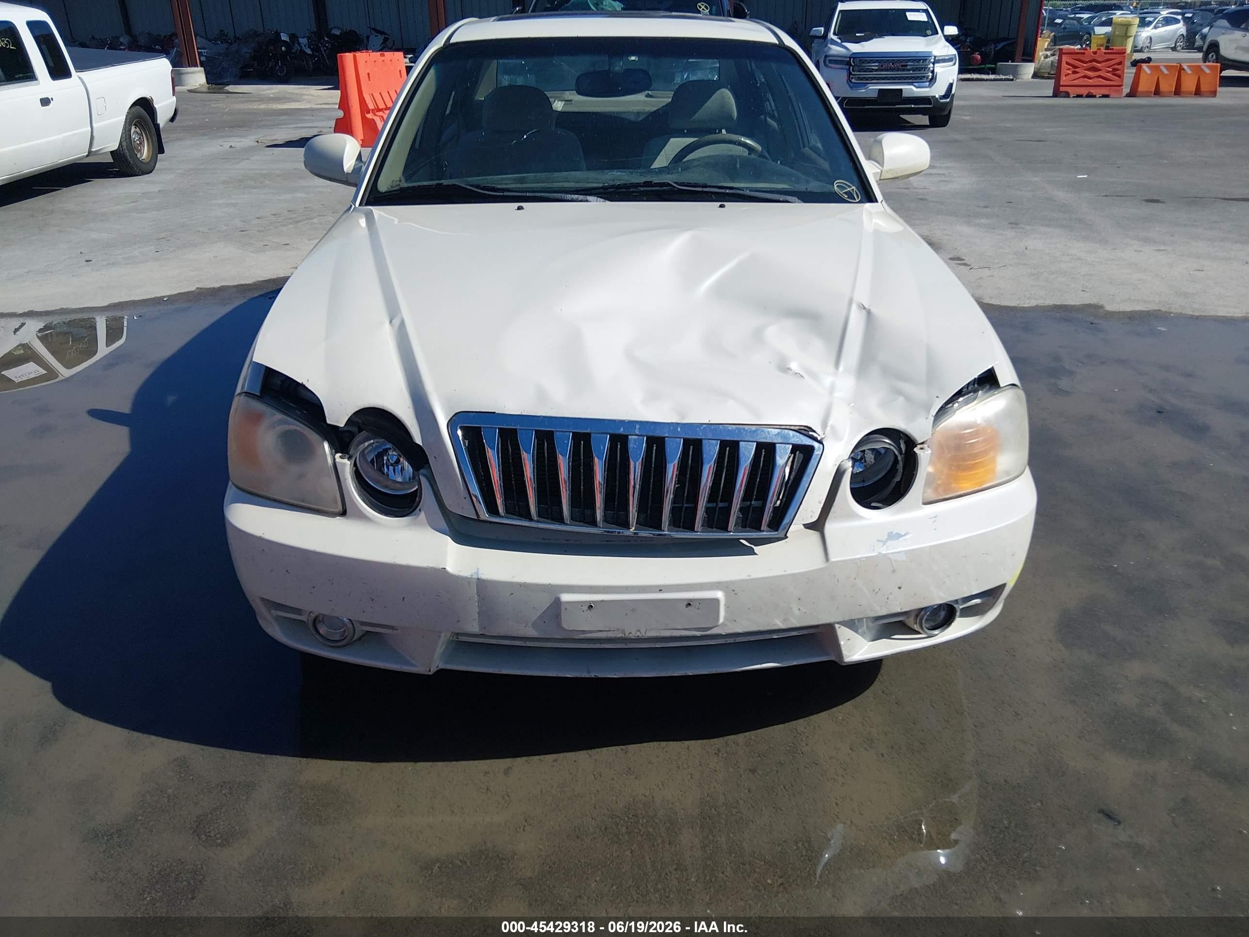 2003 Kia Optima Lx V6/se V6 White vin: KNAGD128X35227079