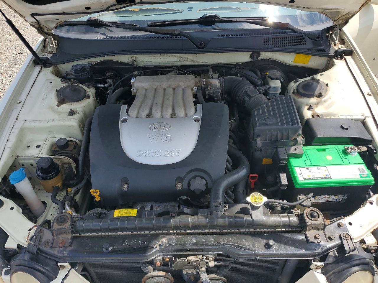 2006 Kia Optima Lx V6 Белый vin: KNAGD128X65444054